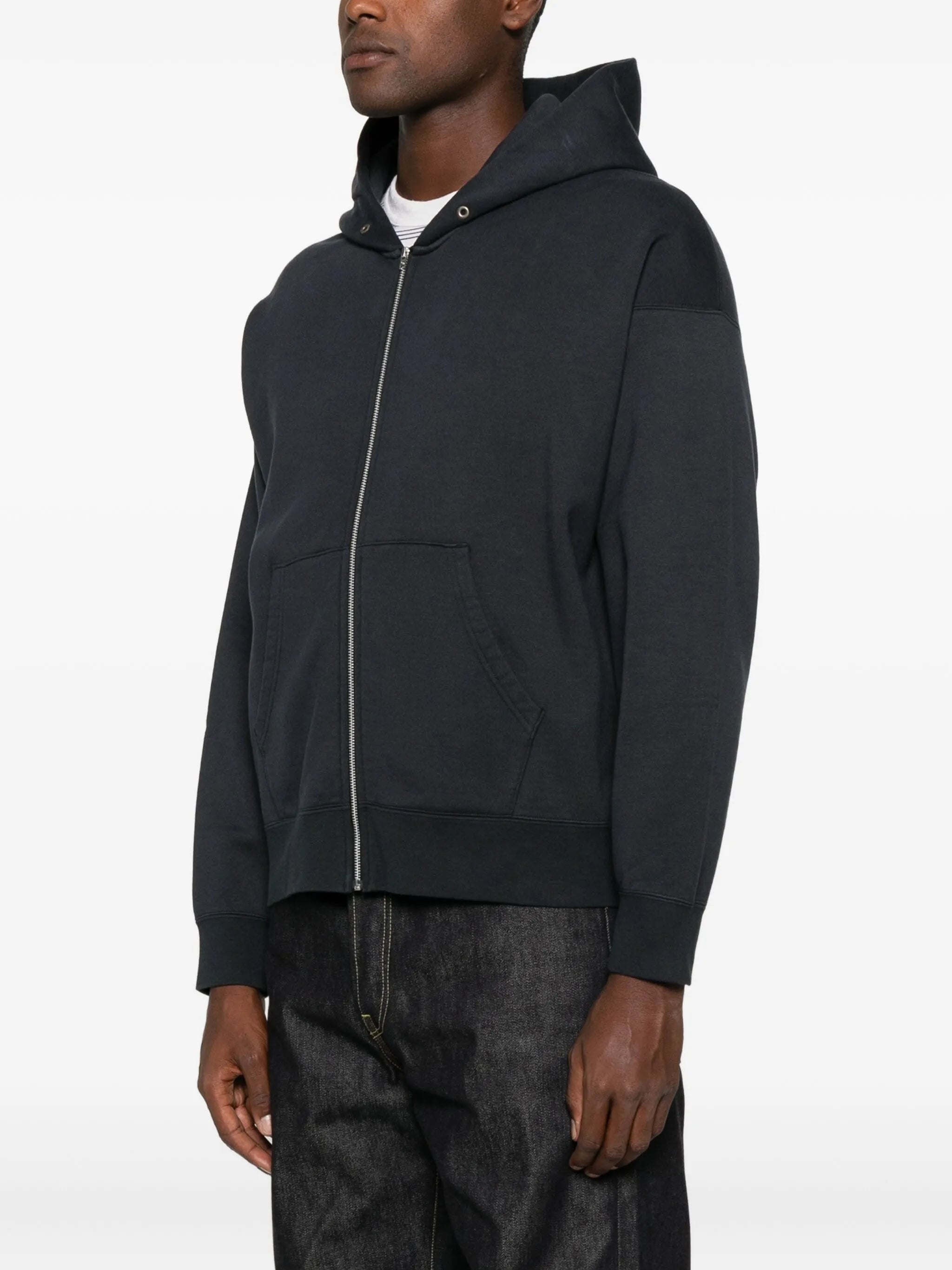 Jumbo zip-up hoodie