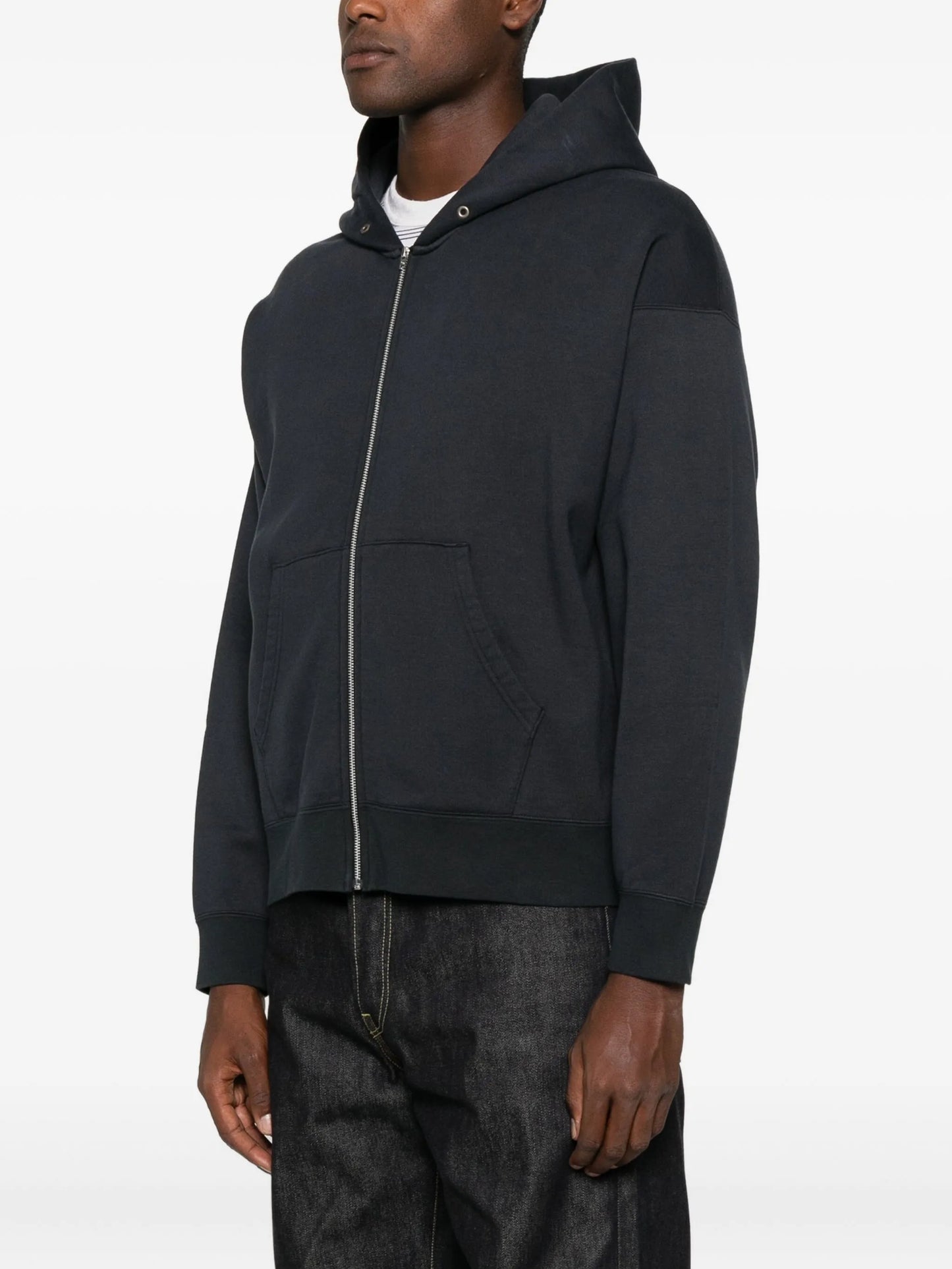 Jumbo zip-up hoodie