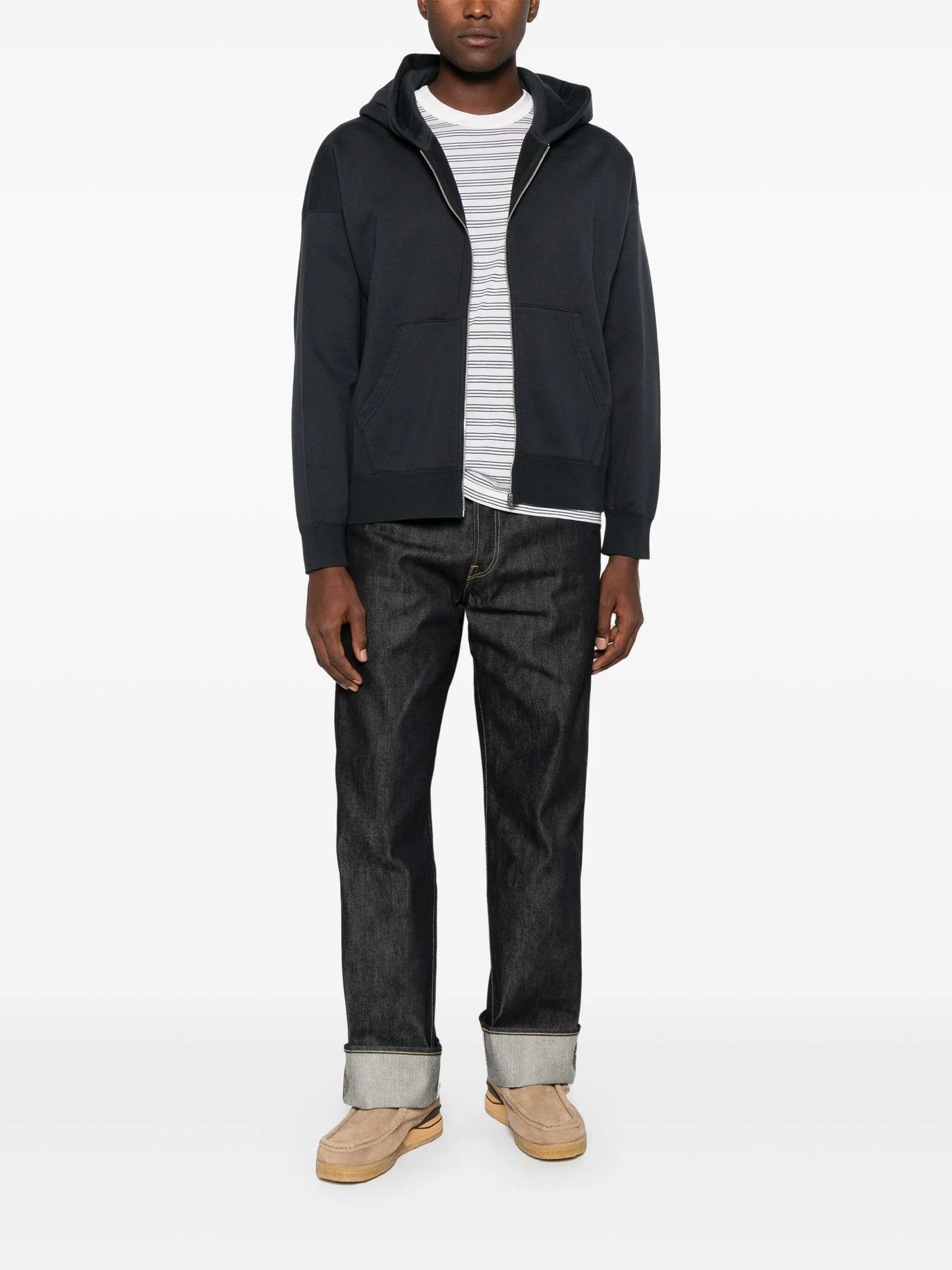 Jumbo zip-up hoodie