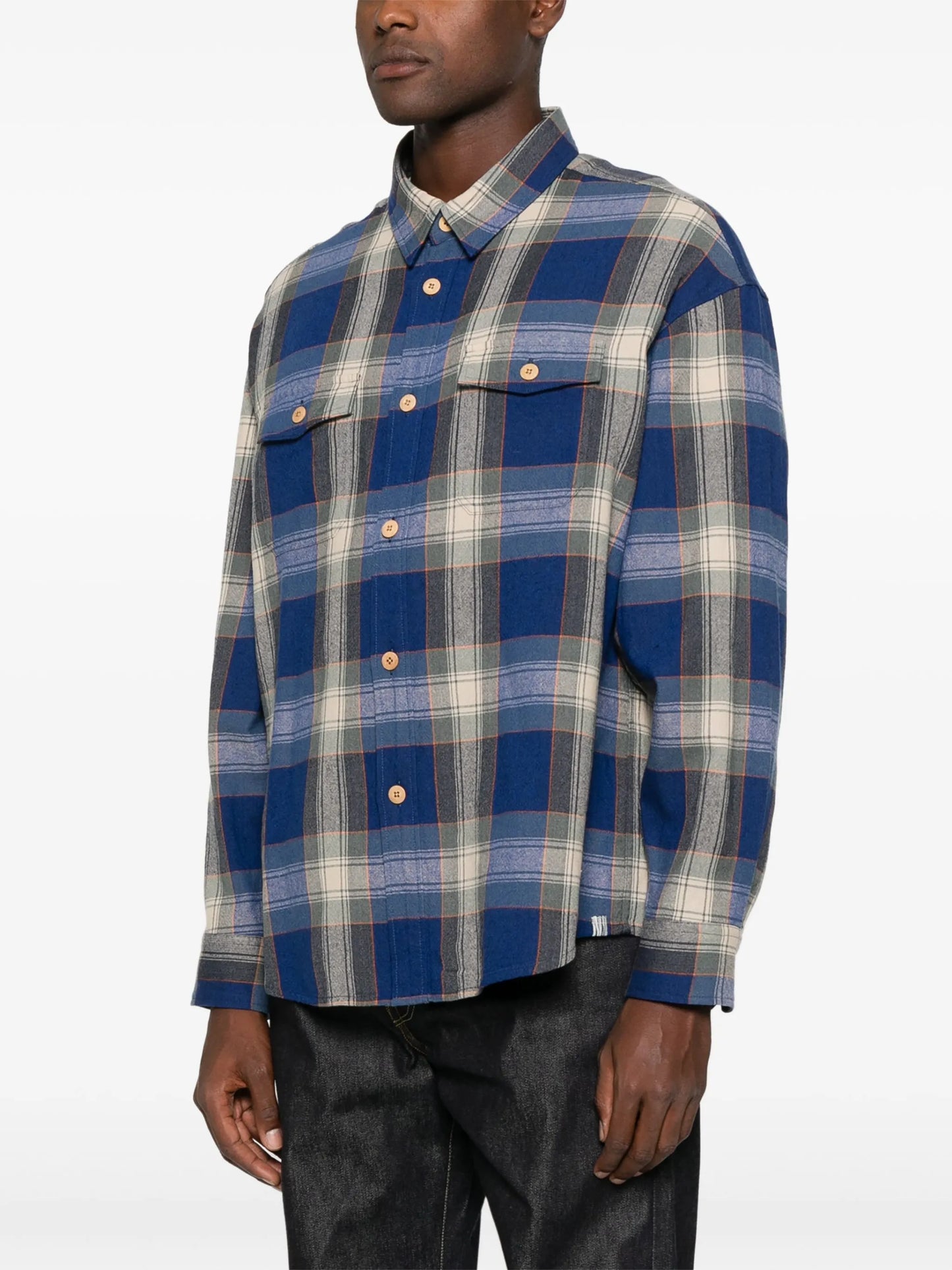 Lumber check long-sleeve shirt