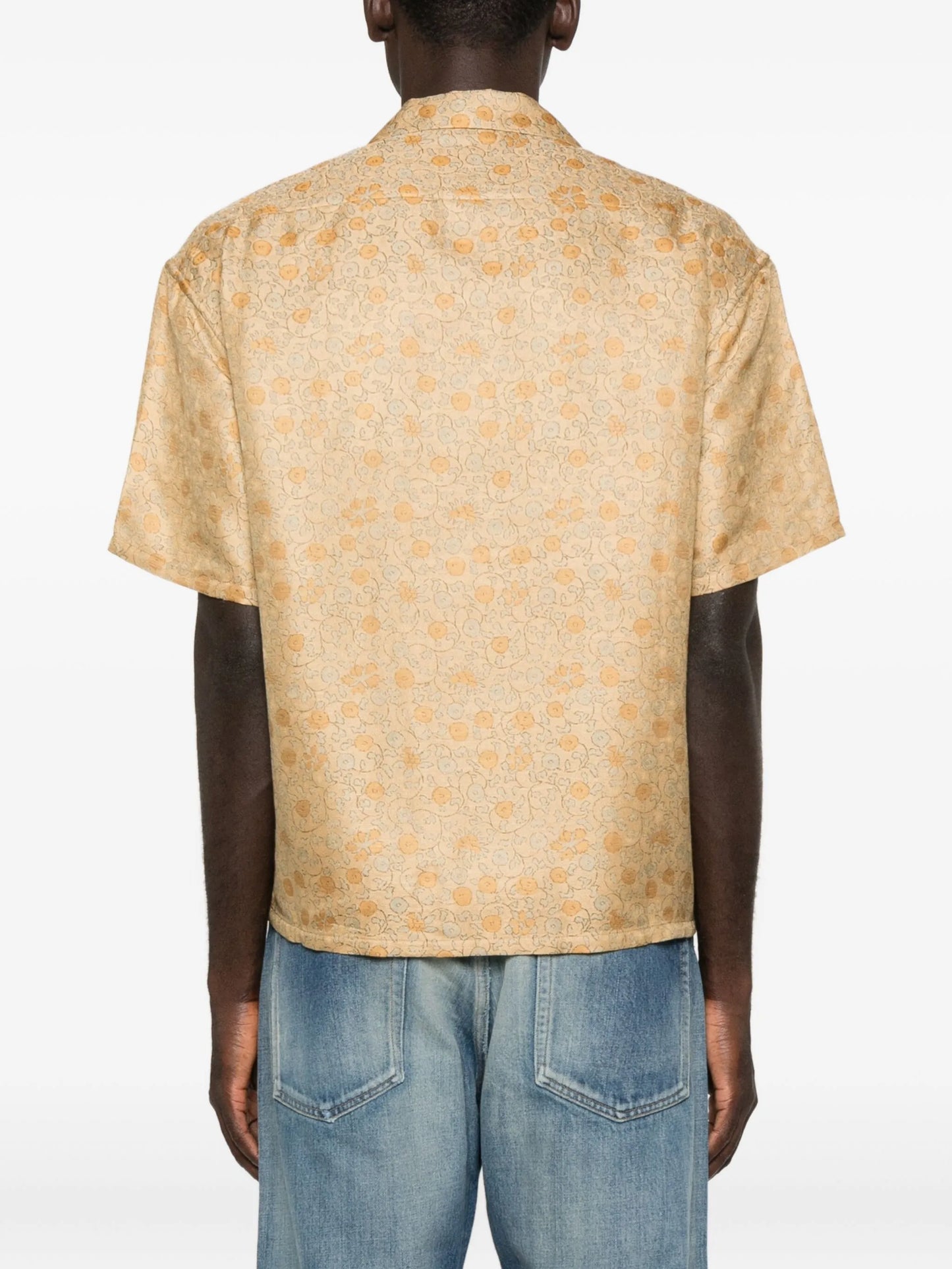 Crosby floral-jacquard shirt