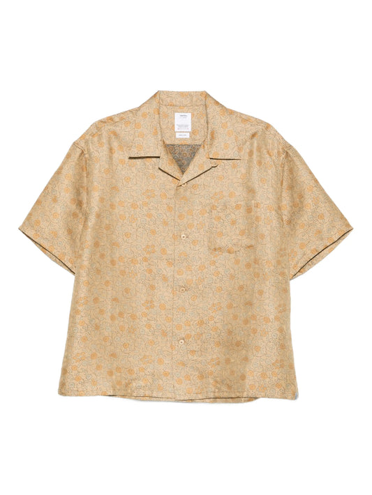 Crosby floral-jacquard shirt
