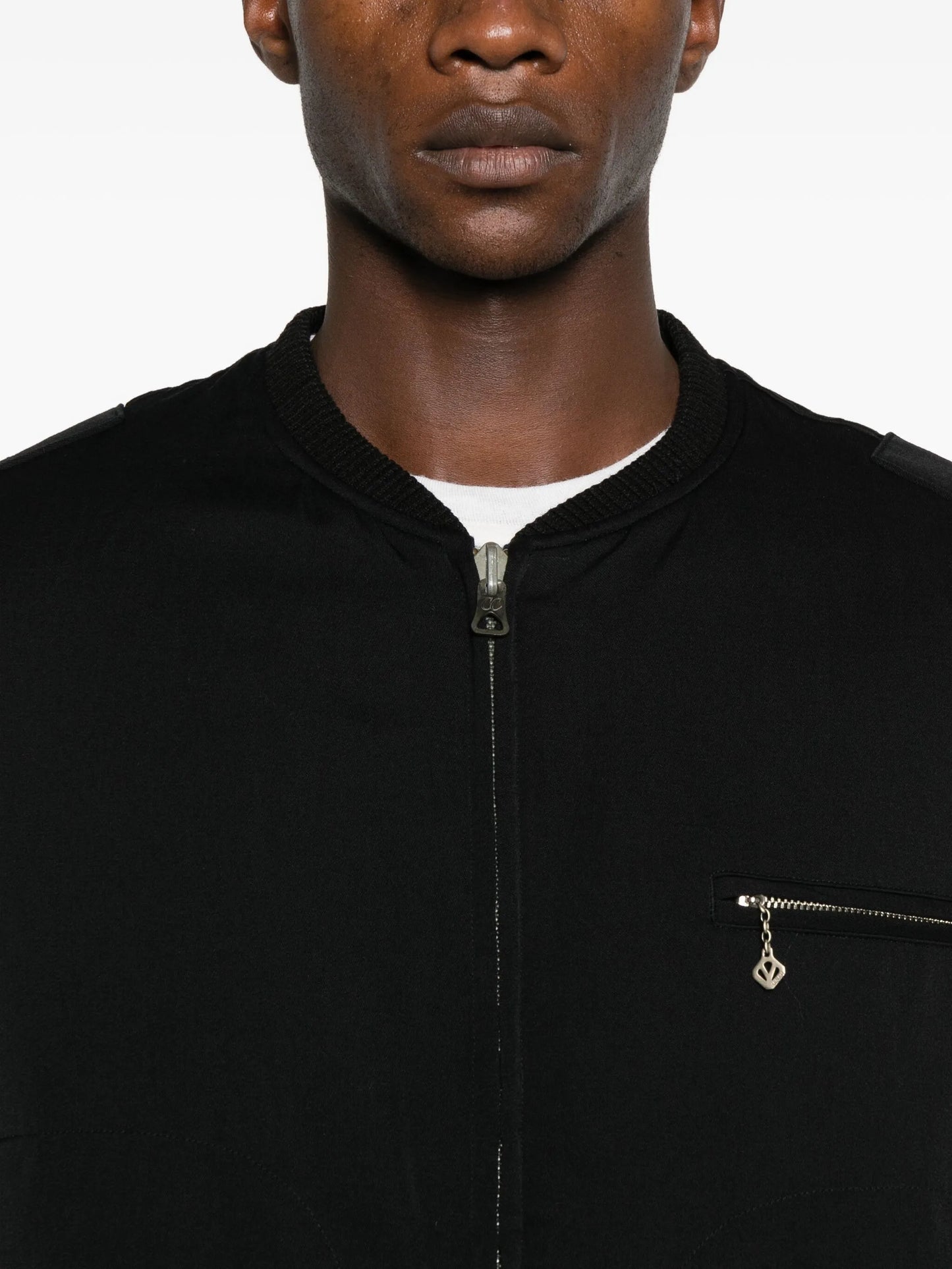 zip-pocket bomber jacket