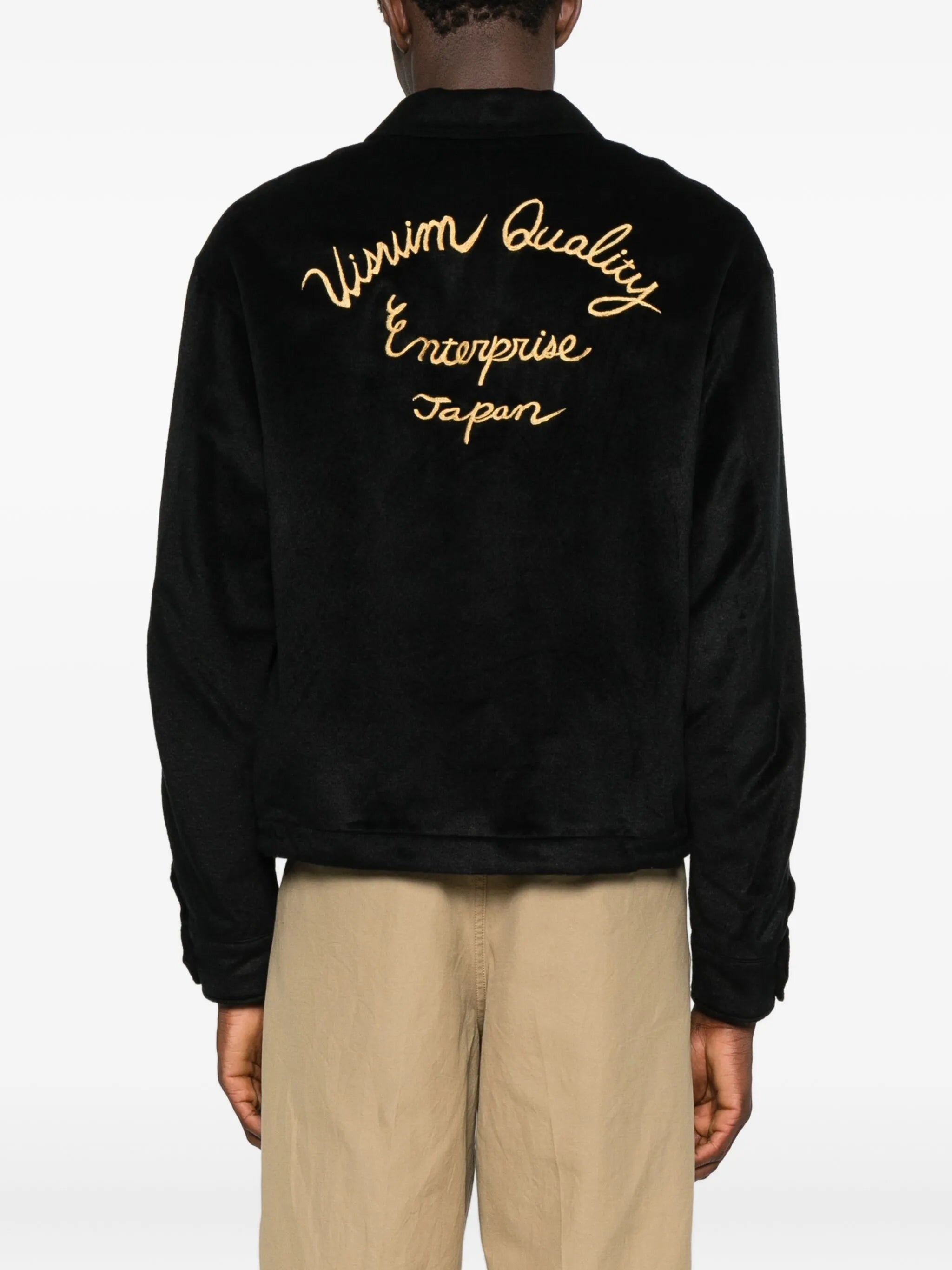 embroidered blouson jacket
