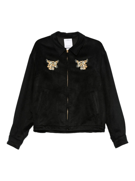 embroidered blouson jacket