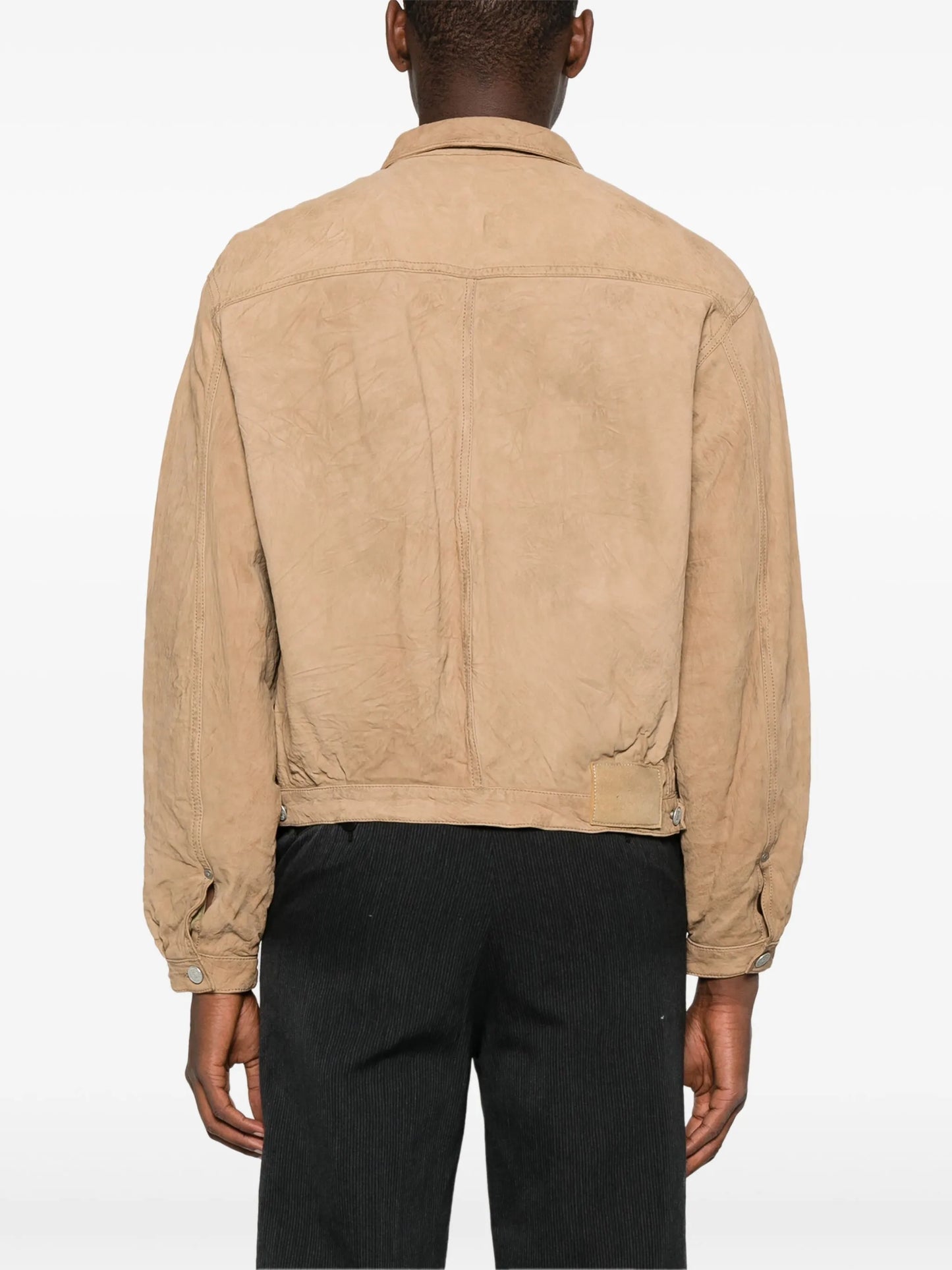 leather shirt jacket