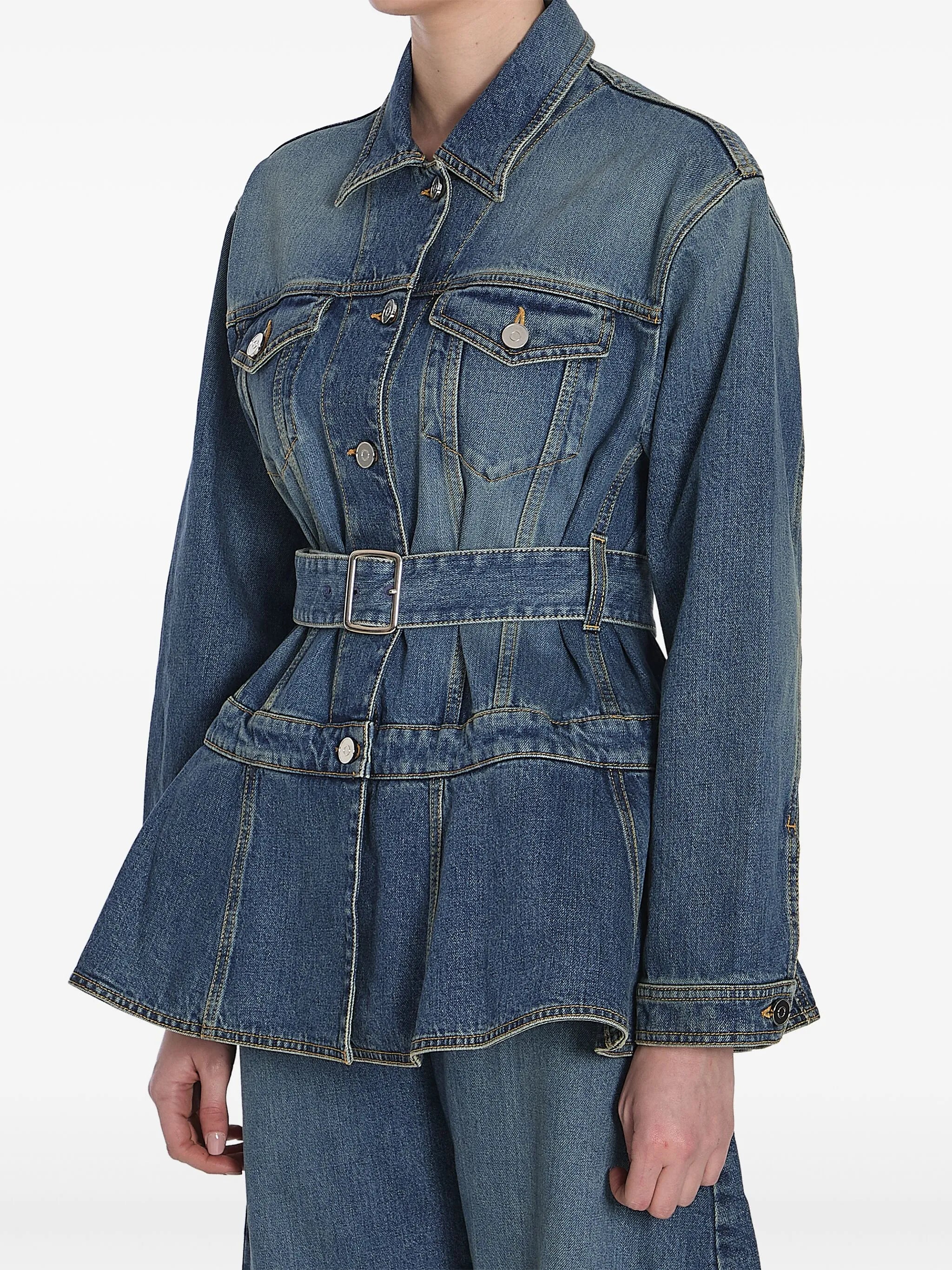 peplum denim jacket