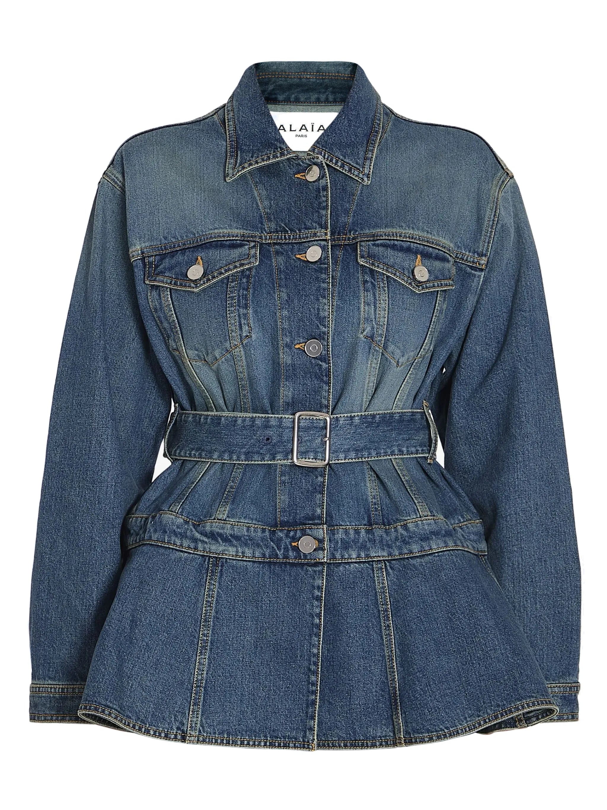 peplum denim jacket