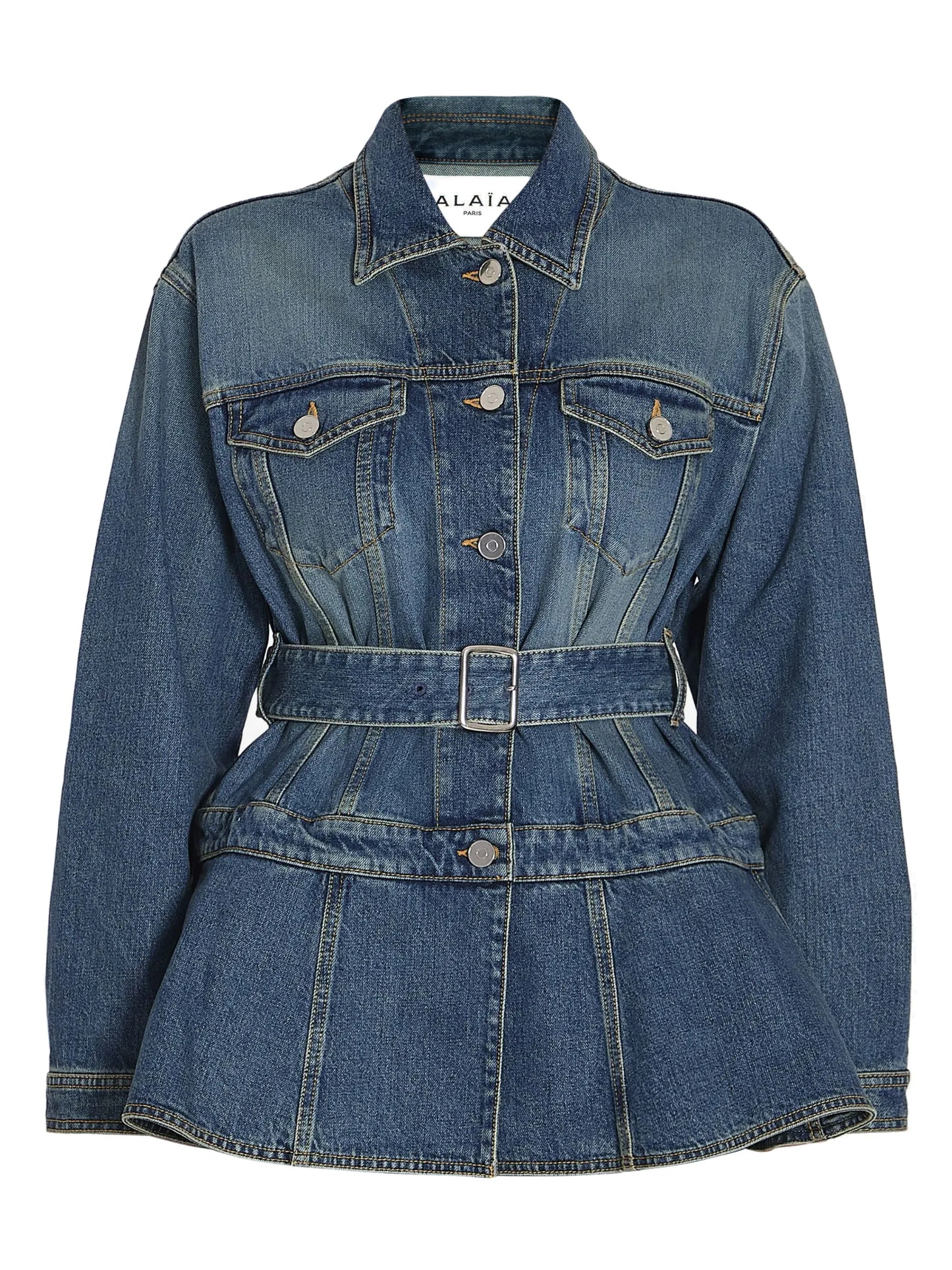 peplum denim jacket