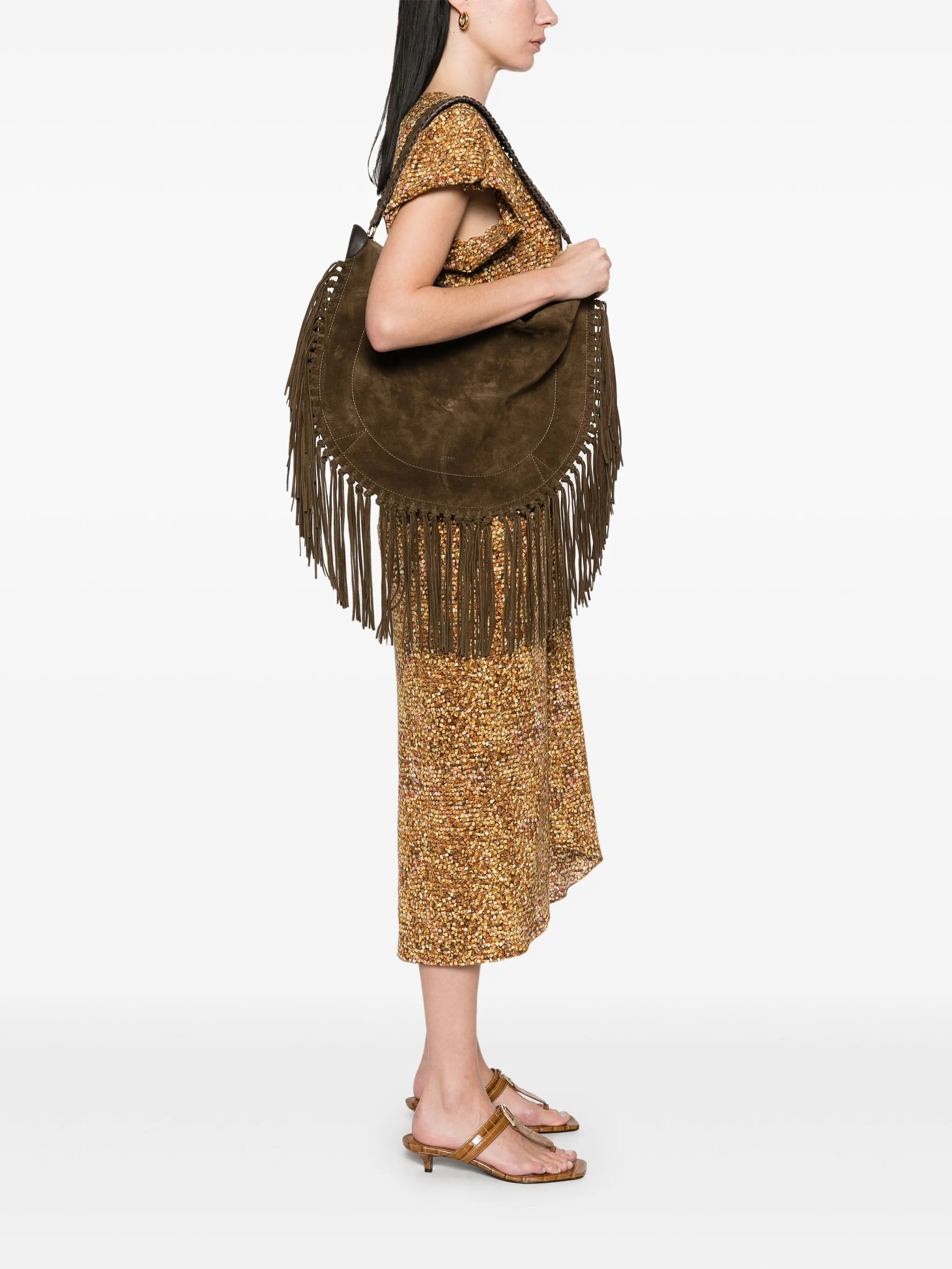 Oskan fringed hobo bag