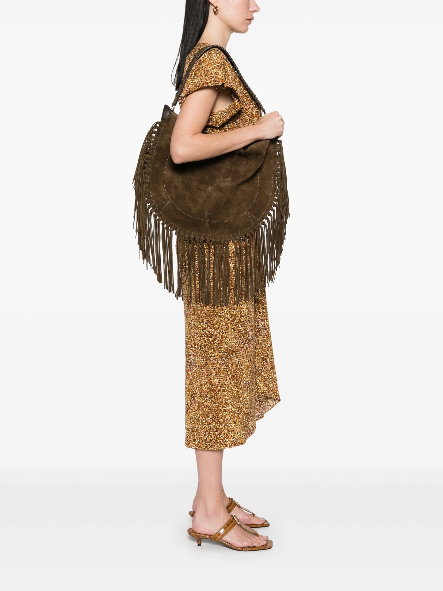 Oskan fringed hobo bag