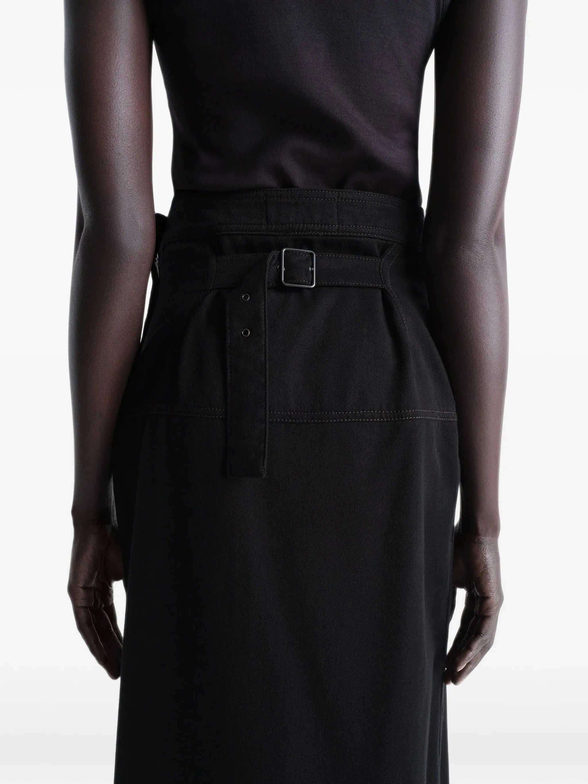 high-waisted skirt