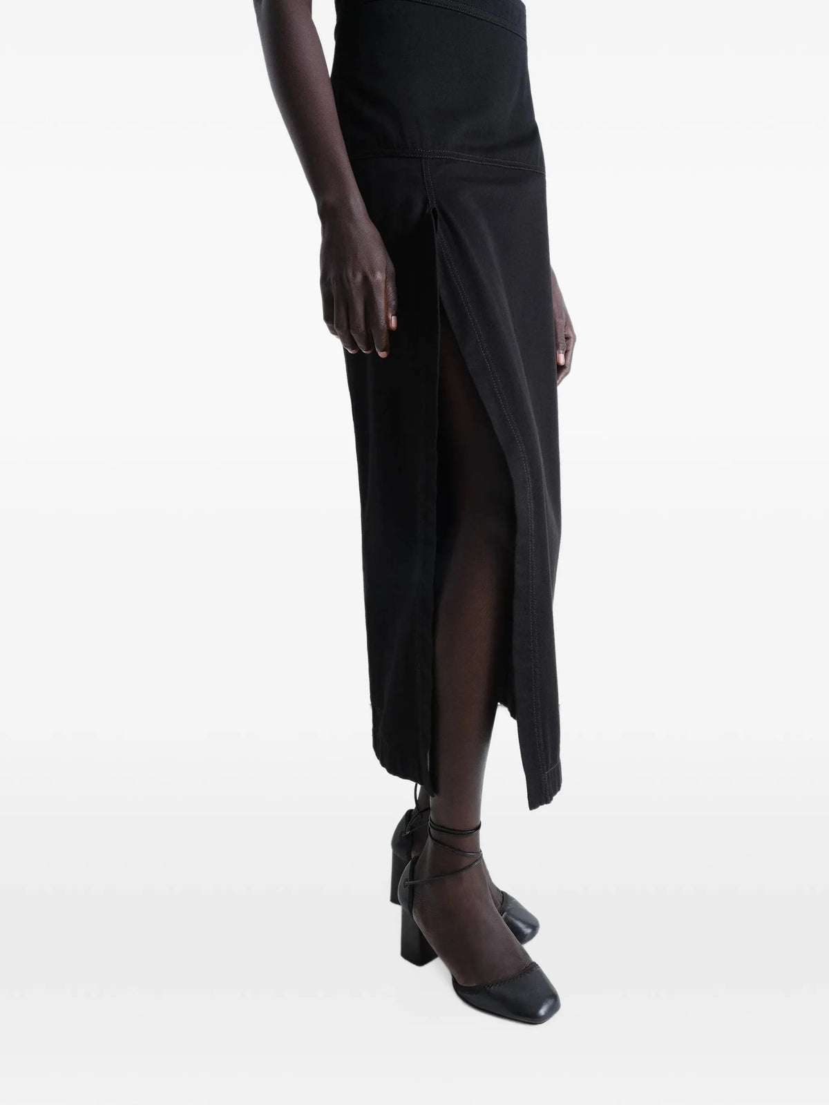 high-waisted skirt