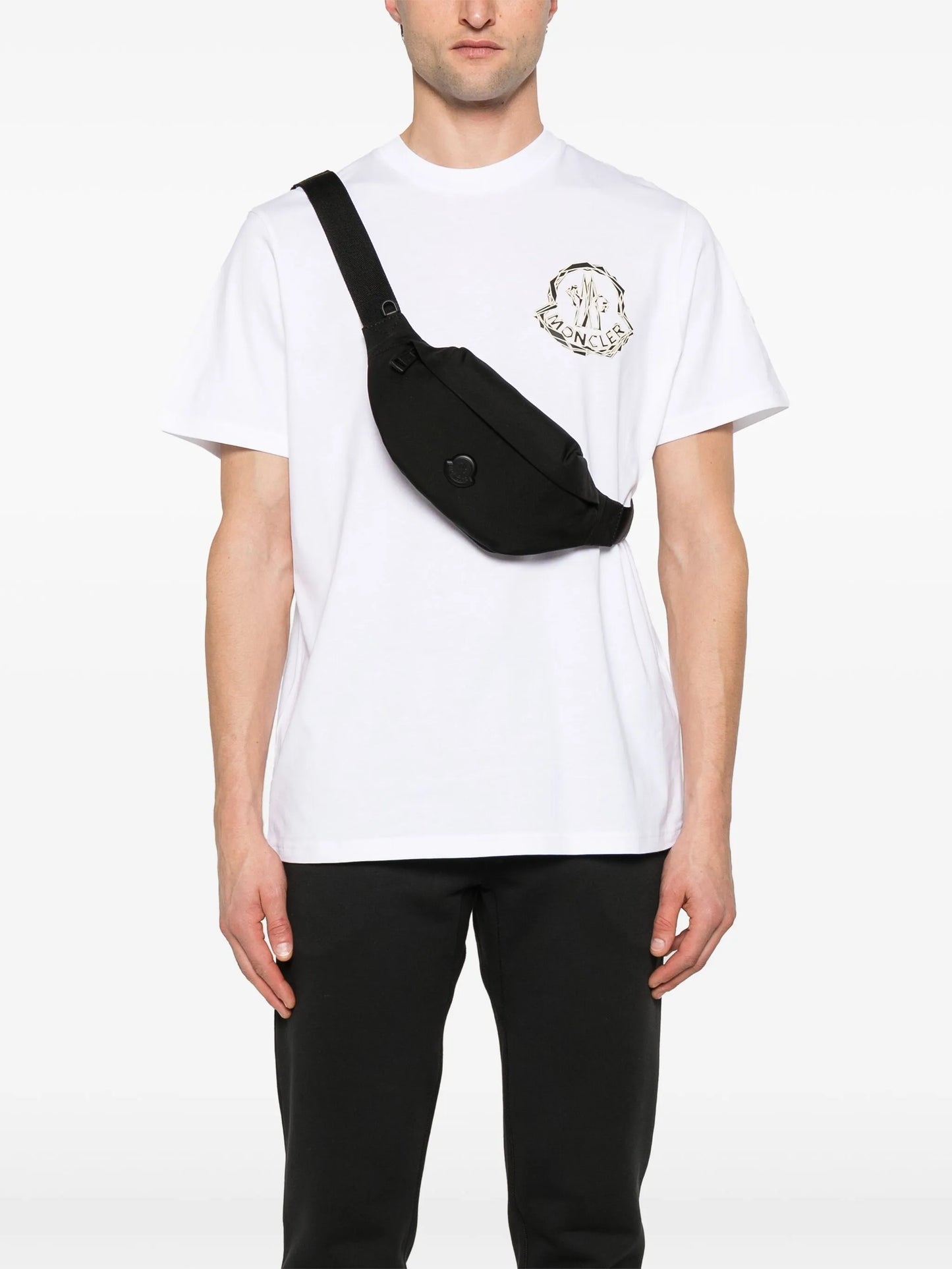 Durance logo-patch belt bag