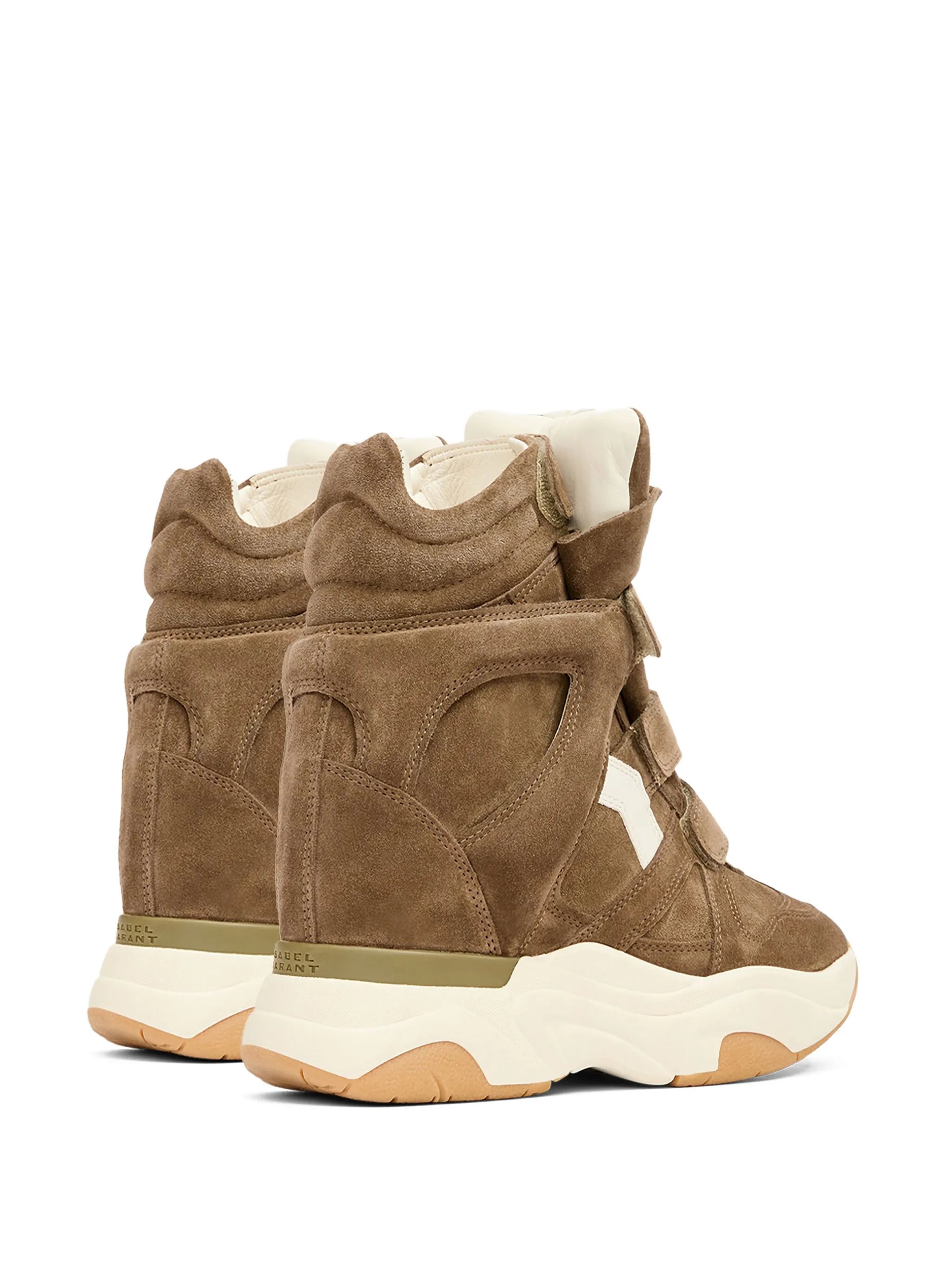 Balskee suede wedge high-top sneakers