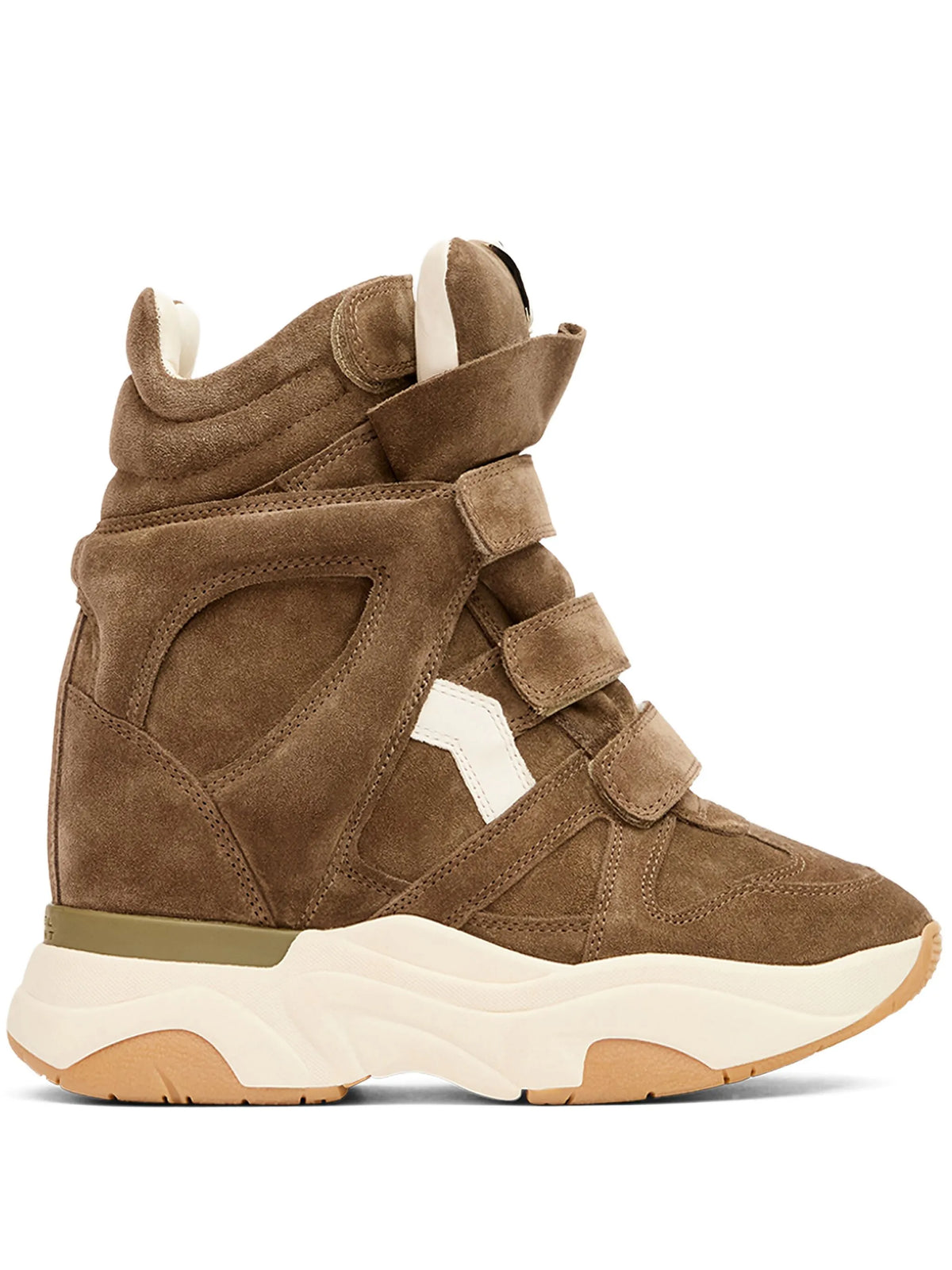 Balskee suede wedge high-top sneakers