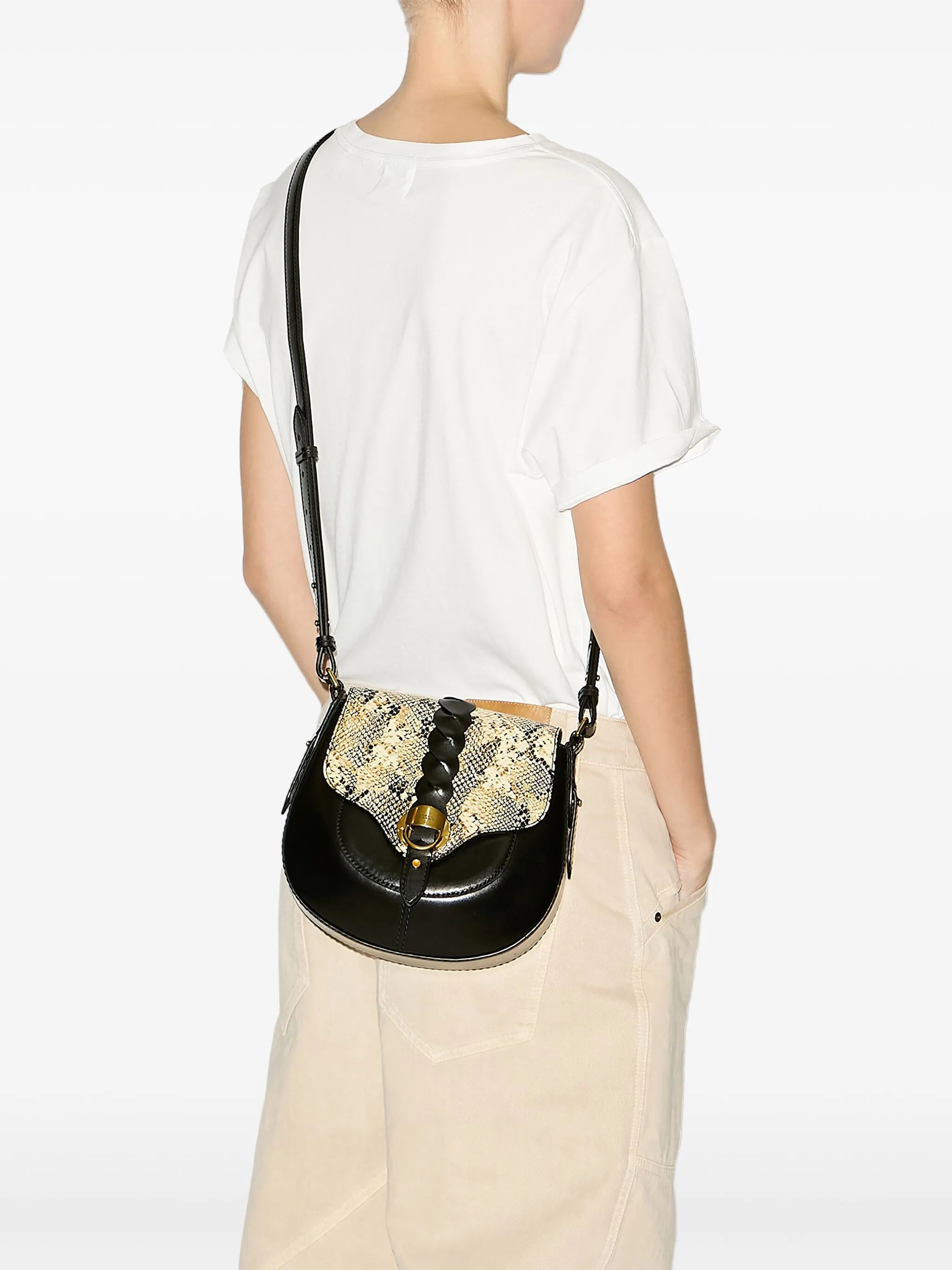 Altay Small snakeskin-effect crossbody bag