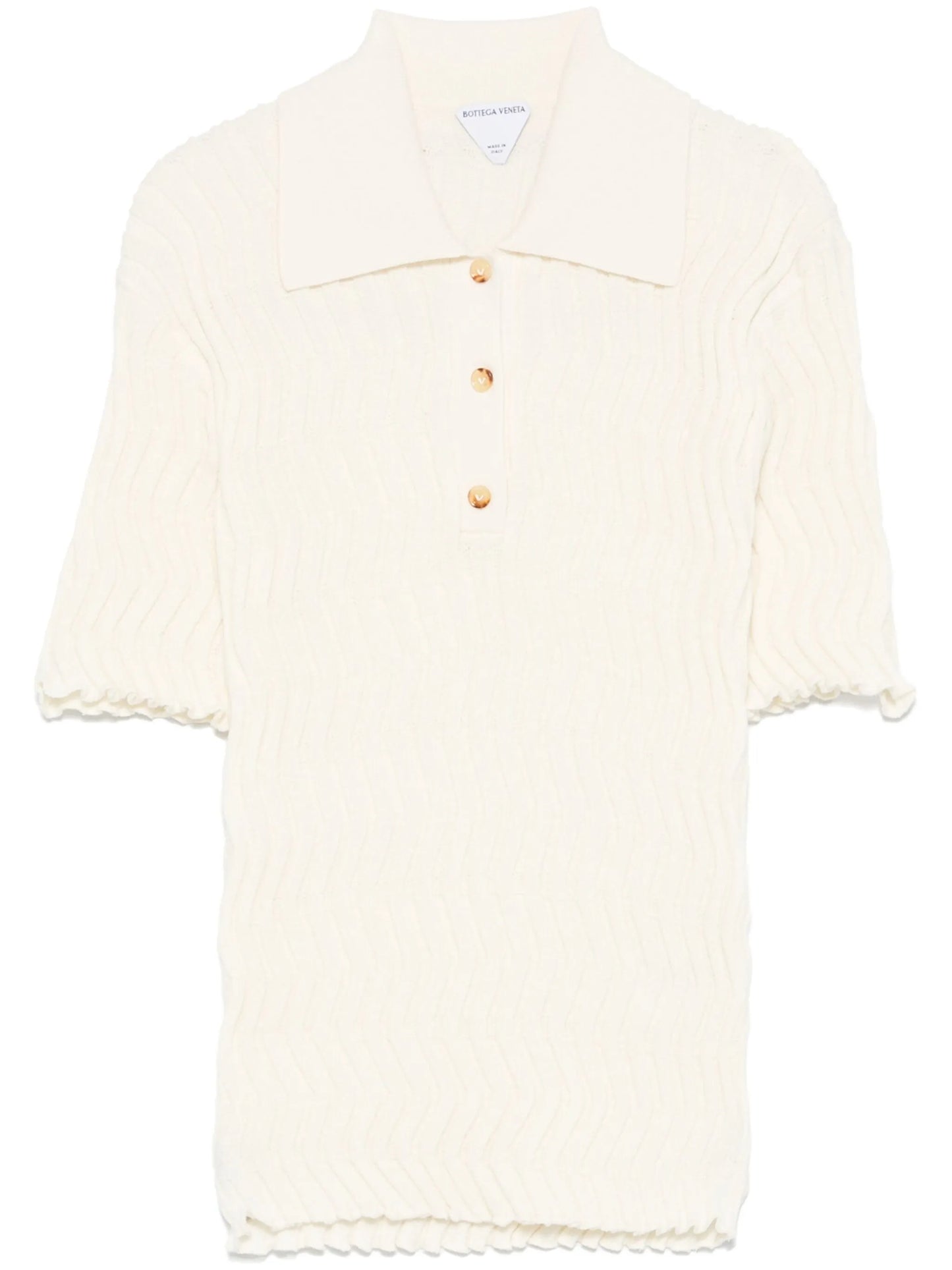 knitted polo top
