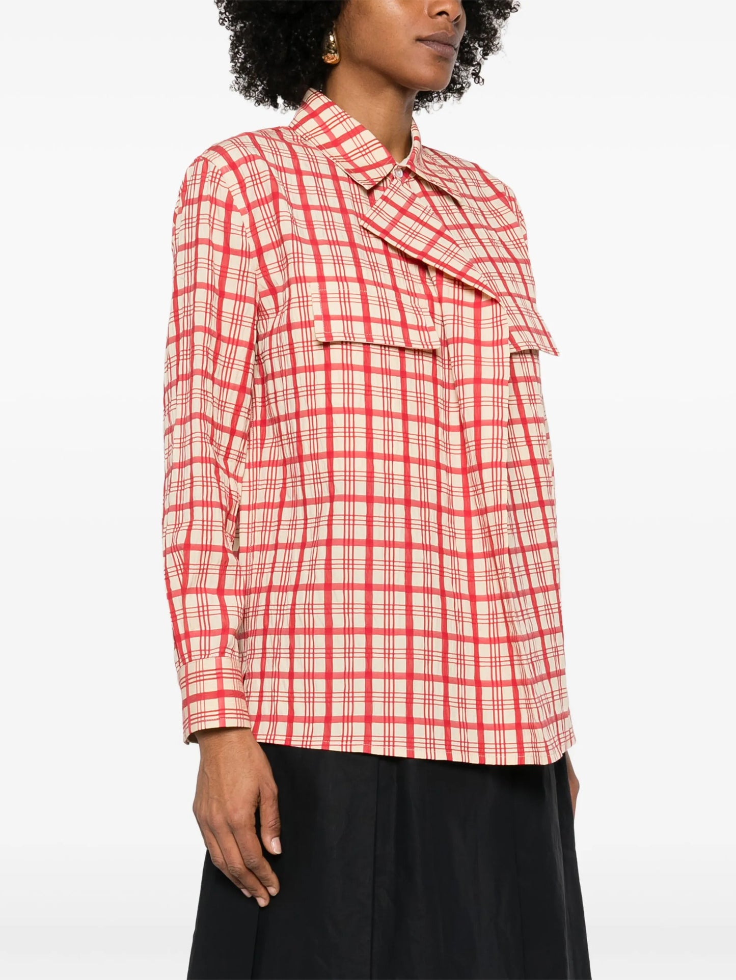 checked cotton shirt