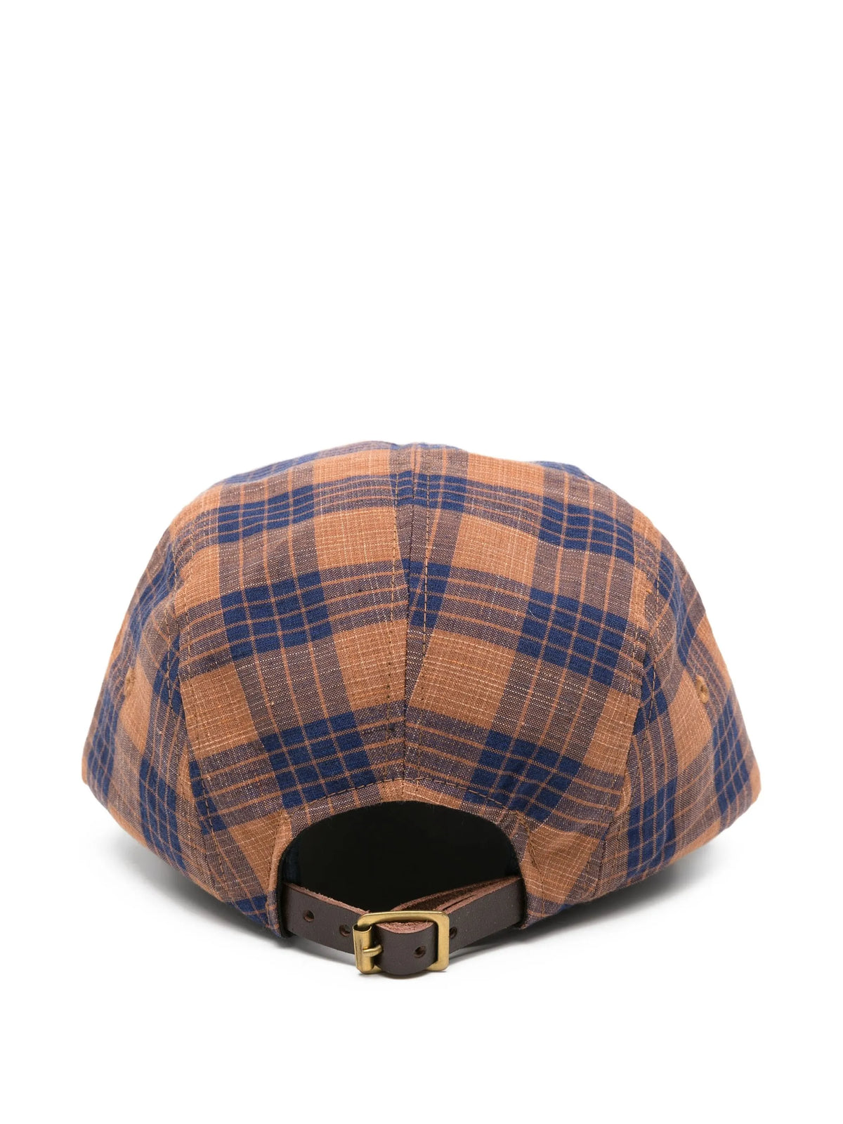 plaid-check santome cap