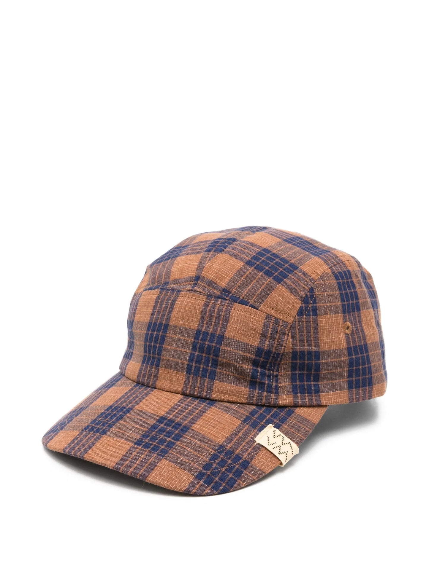 plaid-check santome cap