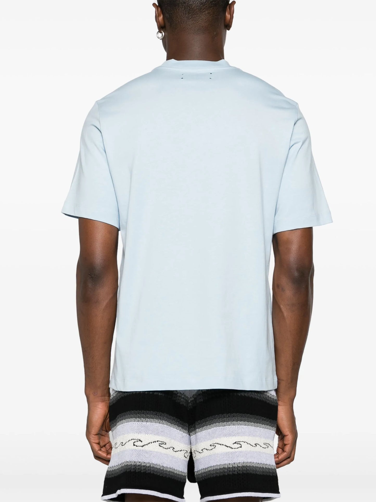 Staggered Tee Mens Style : Amjyte1078 "CERULEAN"