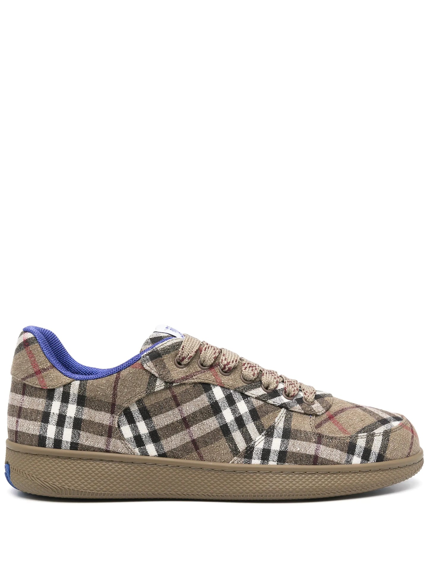 checked sneakers