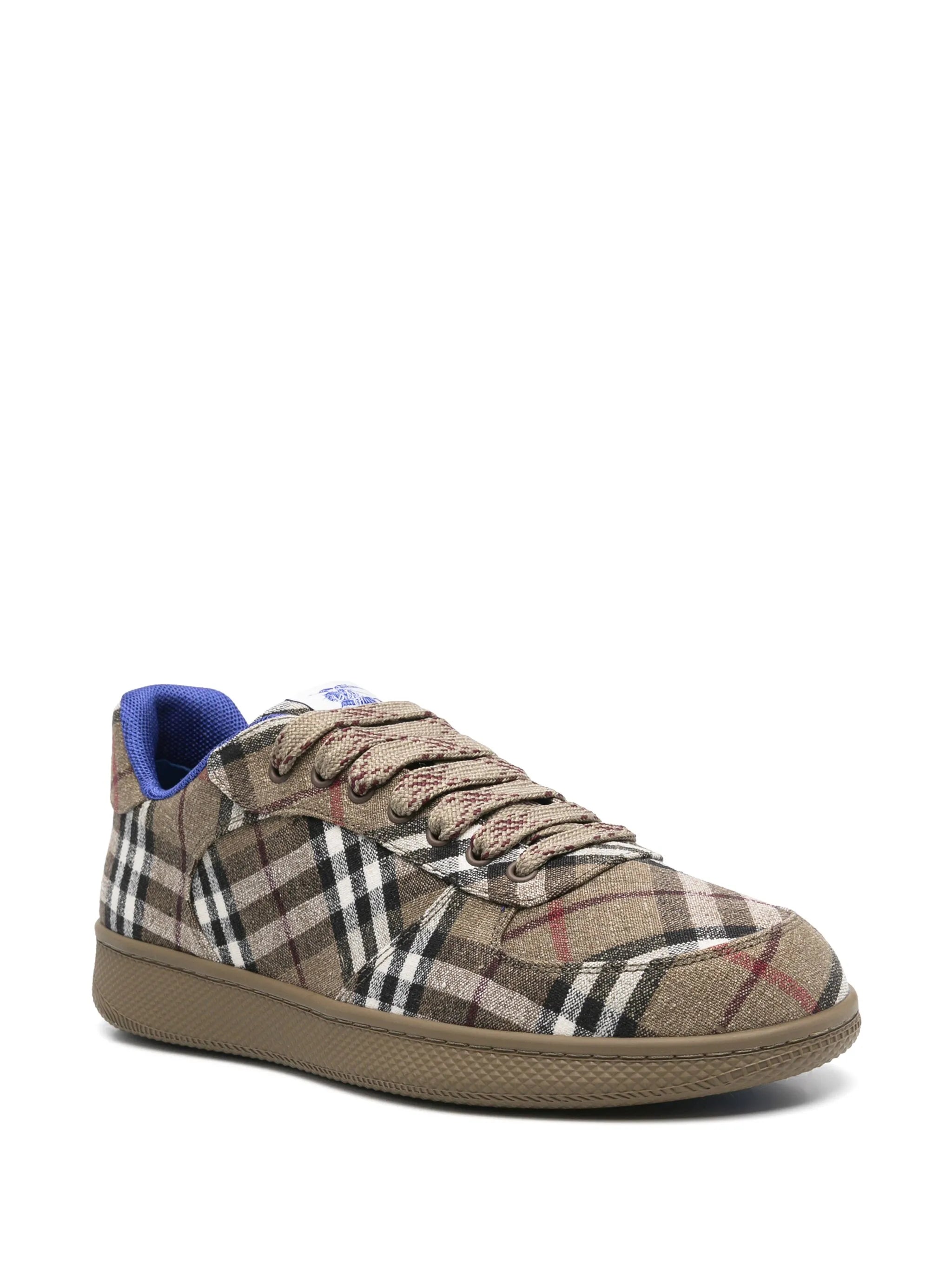 checked sneakers