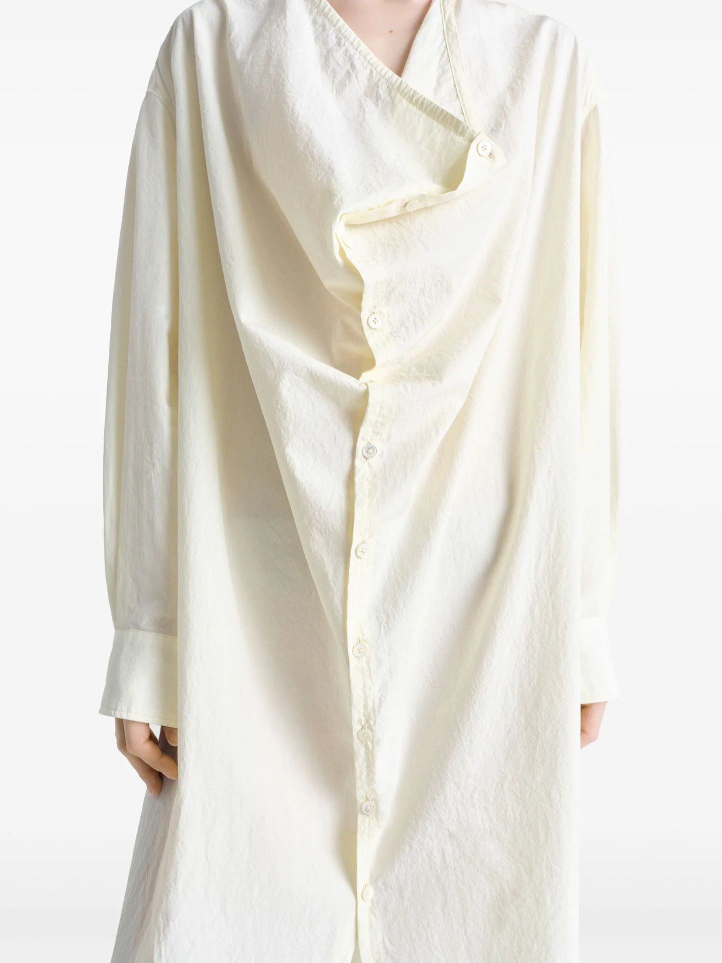 soft-collar maxi dress