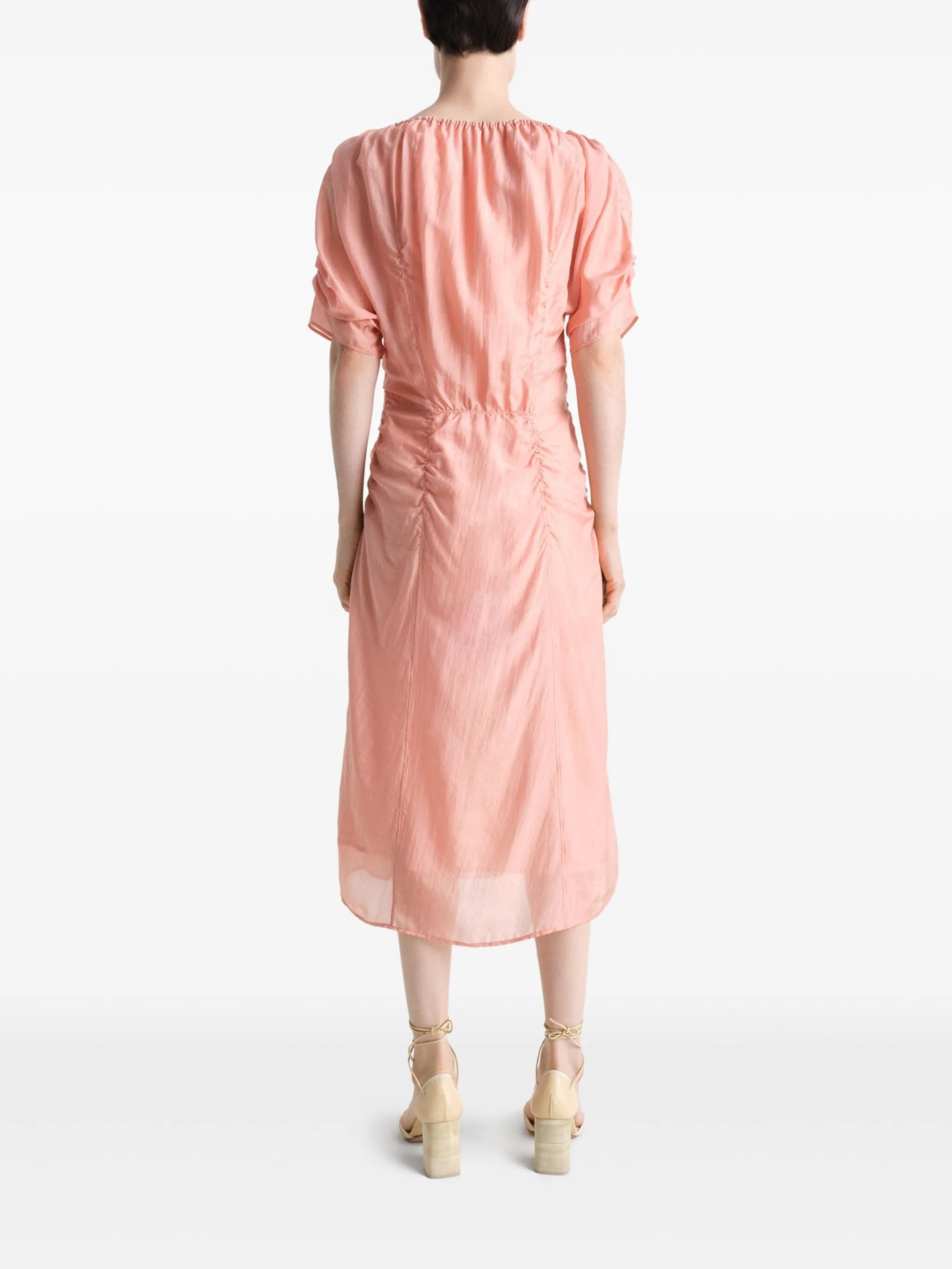 chiffon midi dress