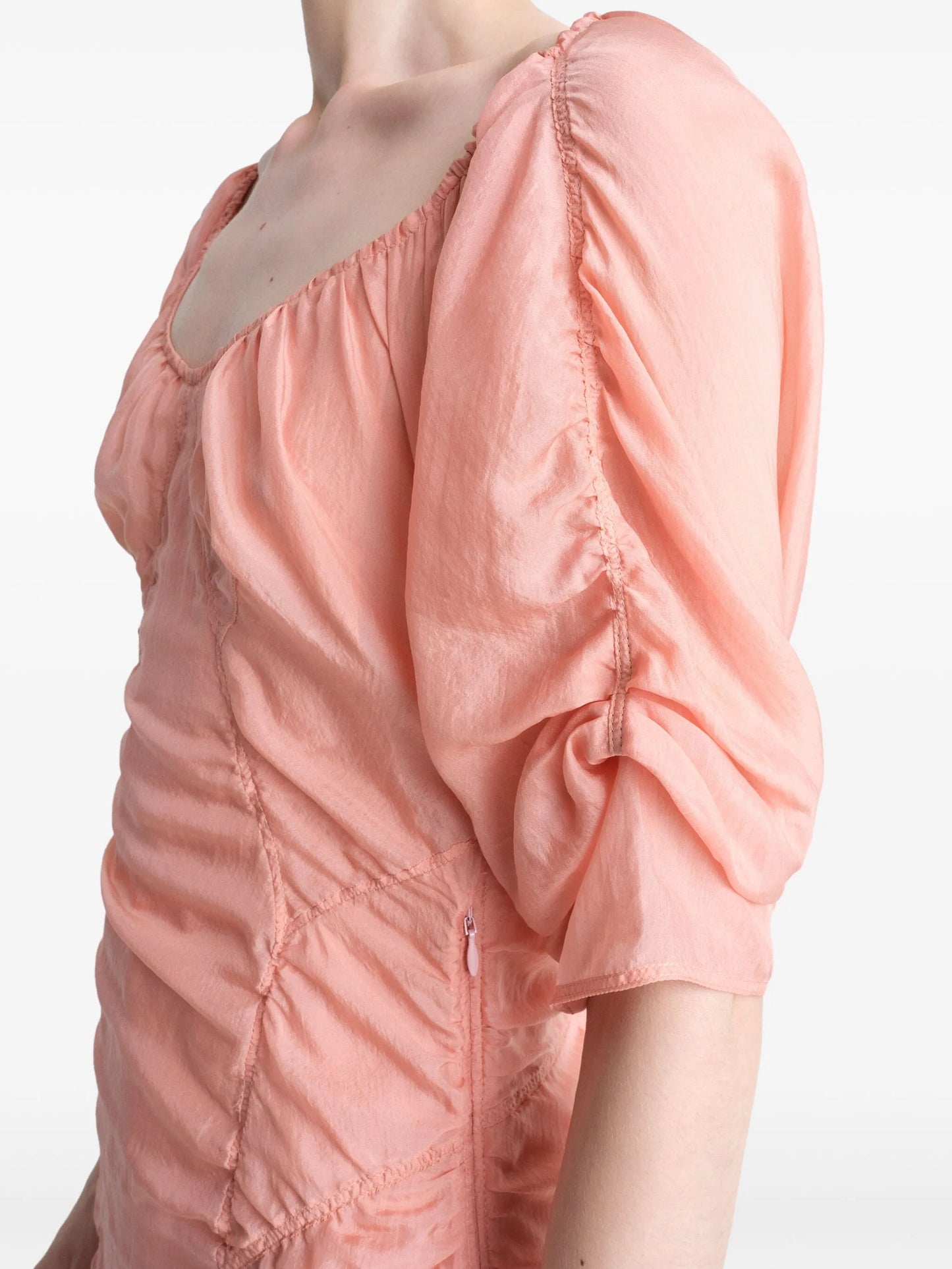 chiffon midi dress