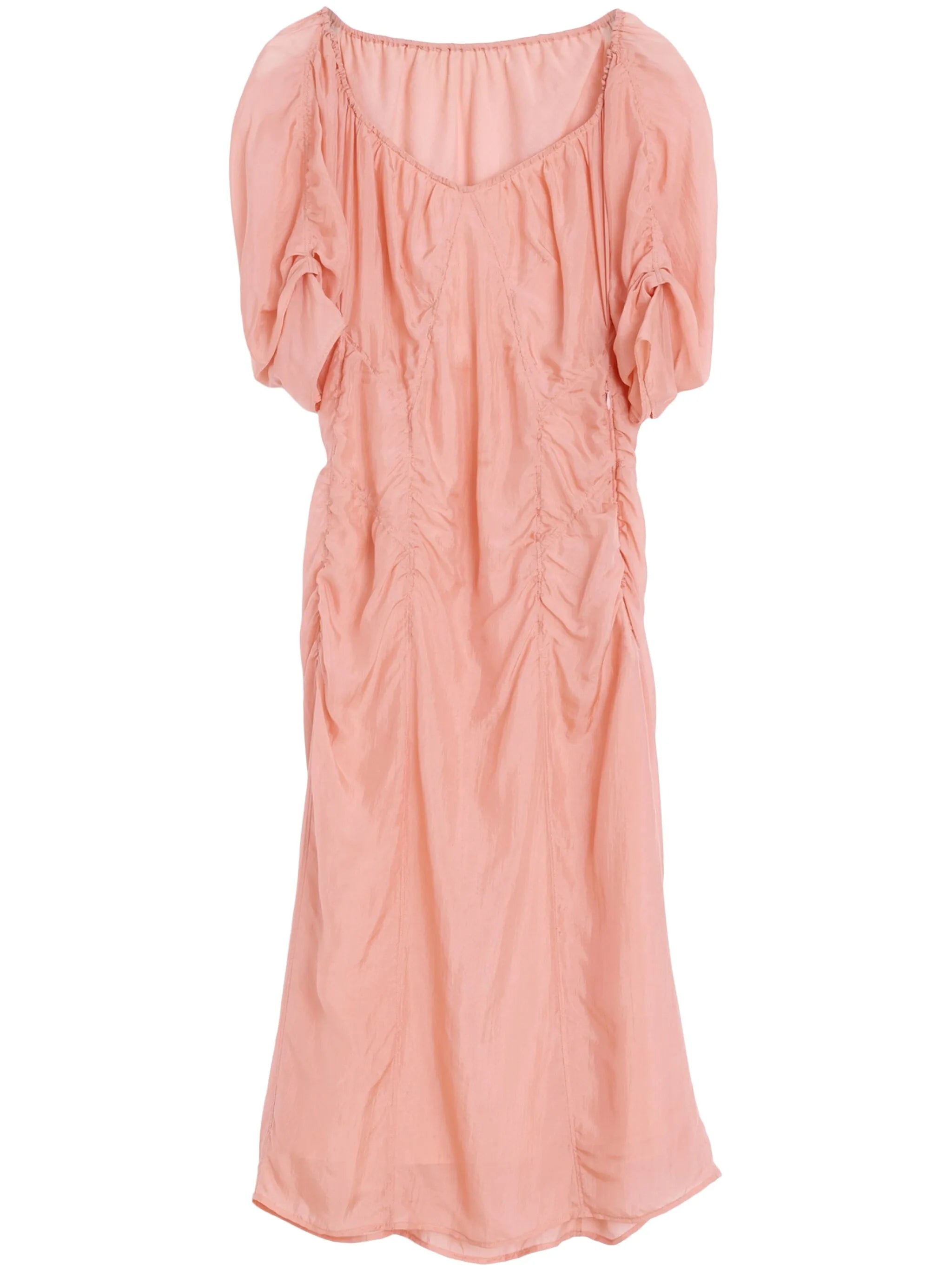 chiffon midi dress