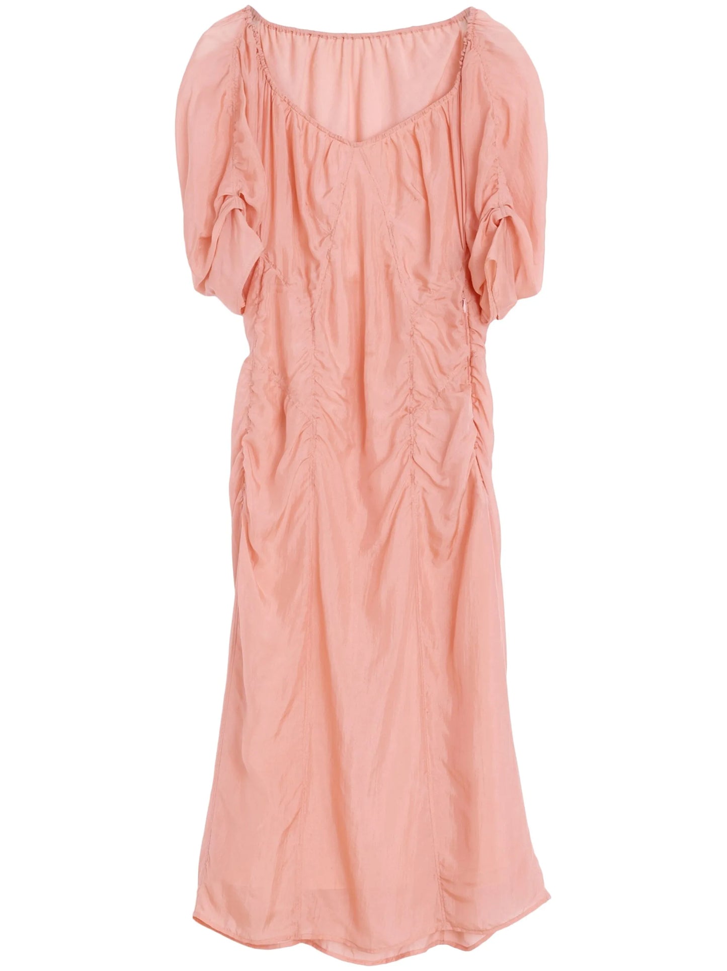 chiffon midi dress