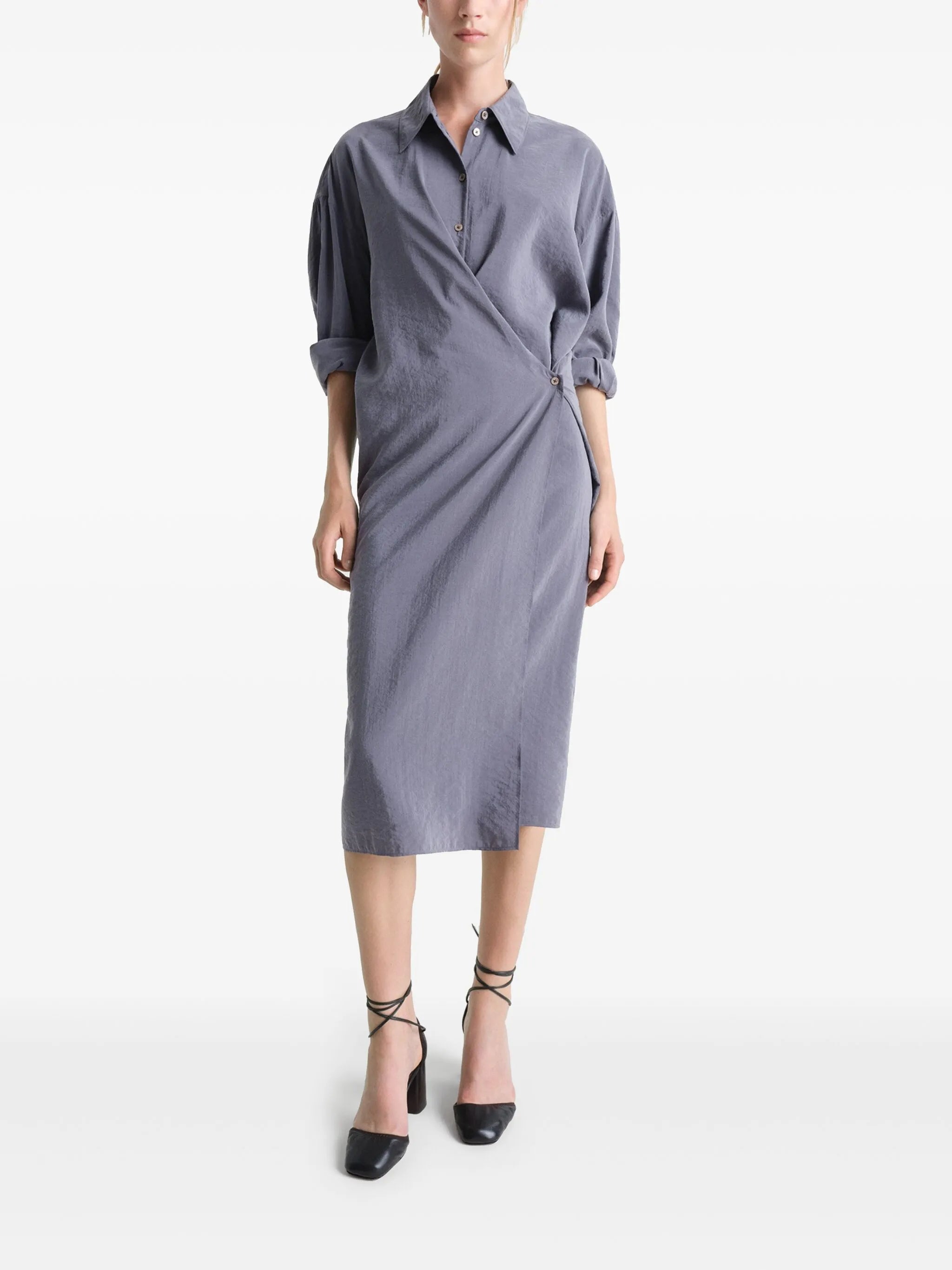 wrap style dress