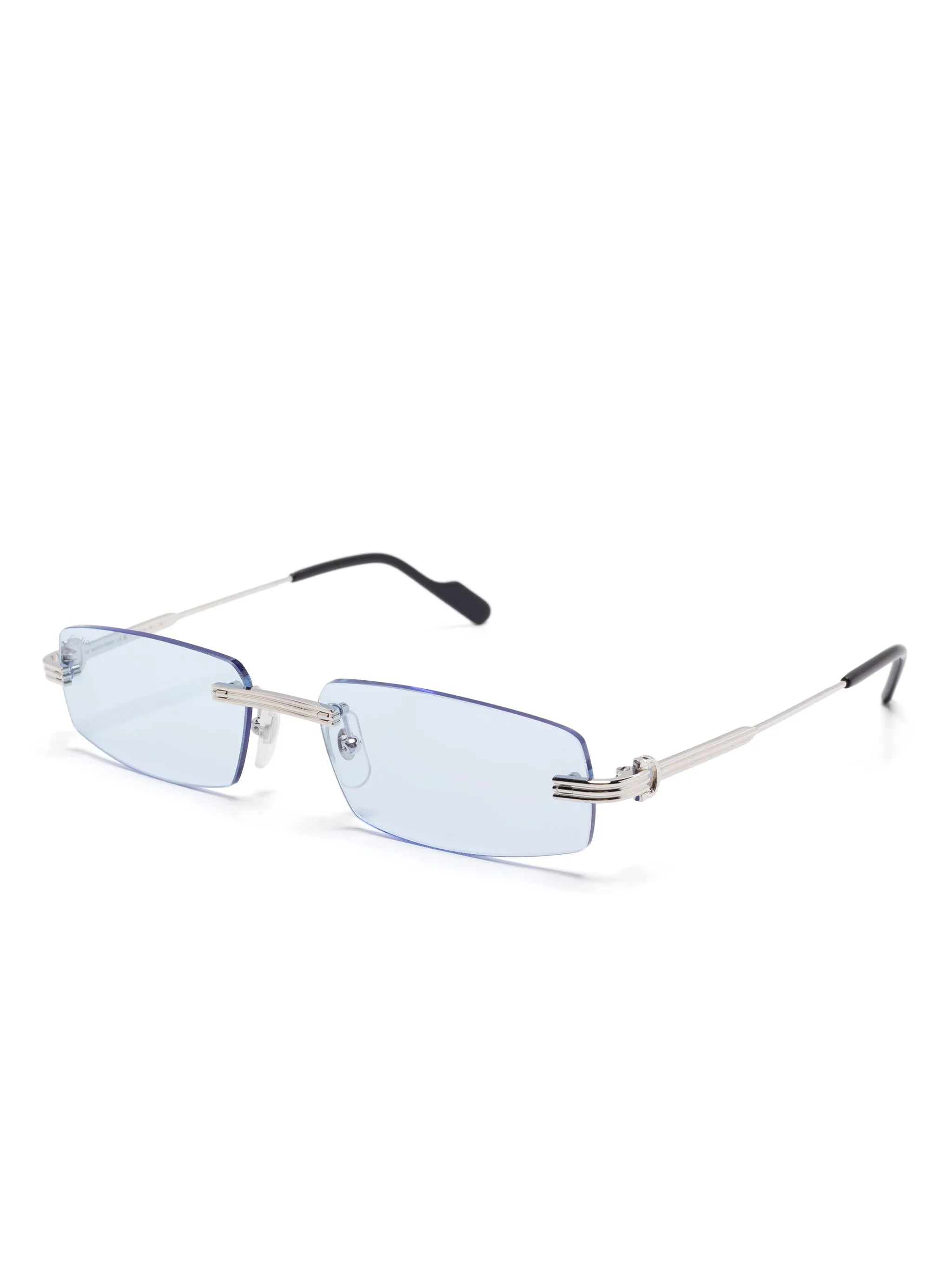 rimless sunglasses