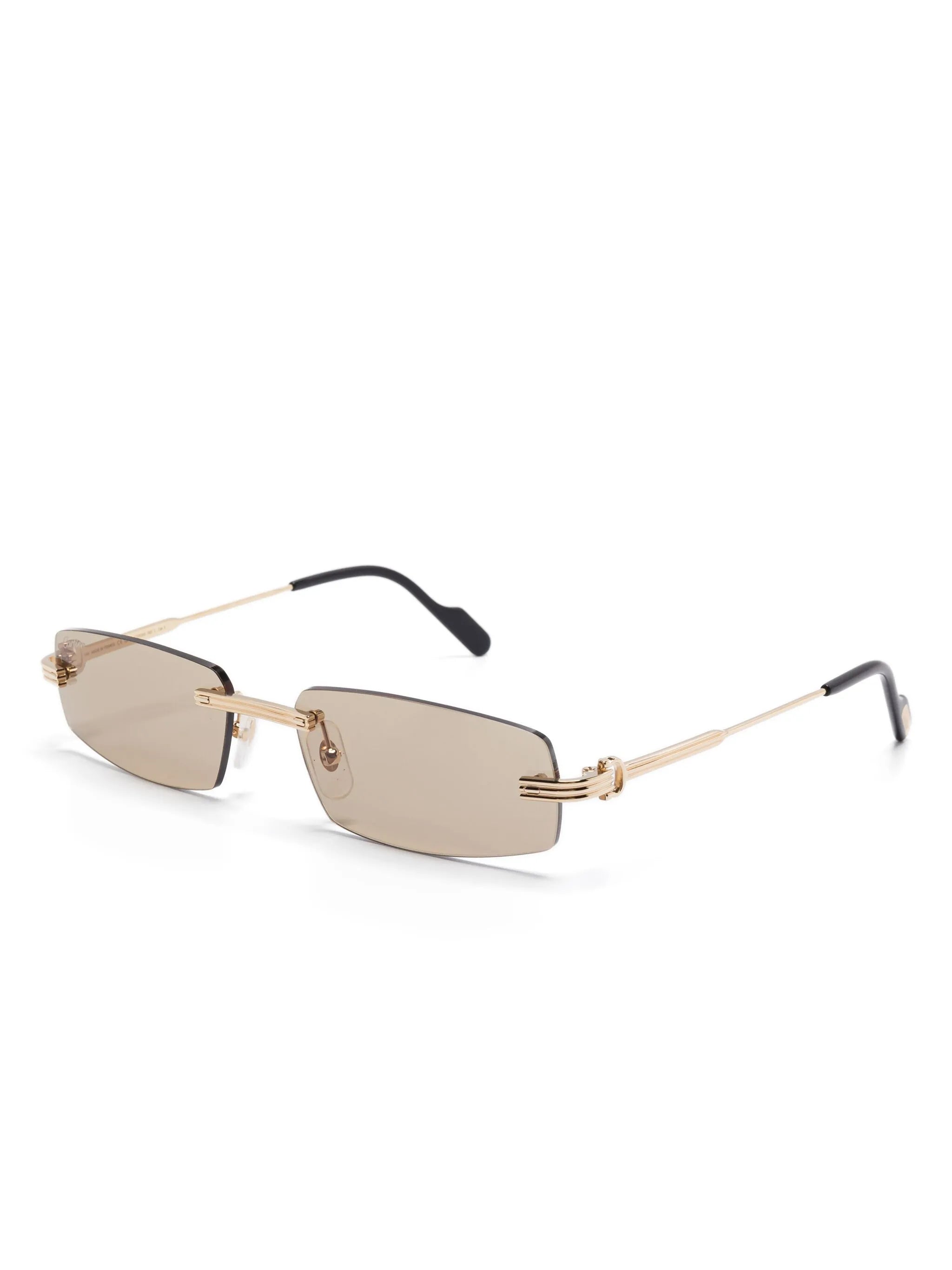 rimless sunglasses