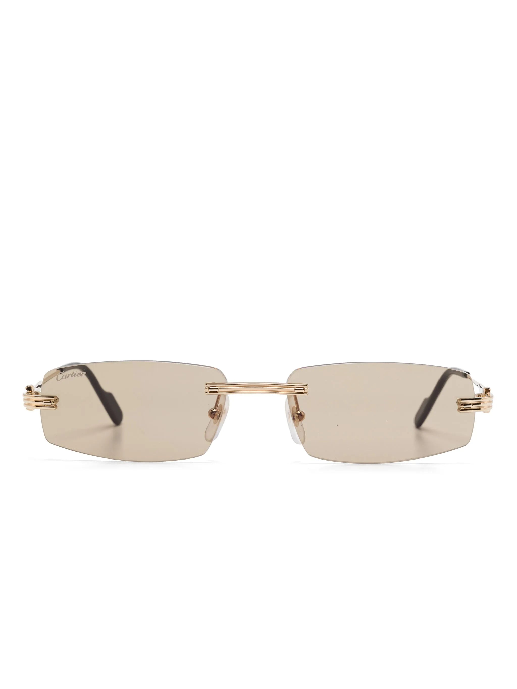 rimless sunglasses