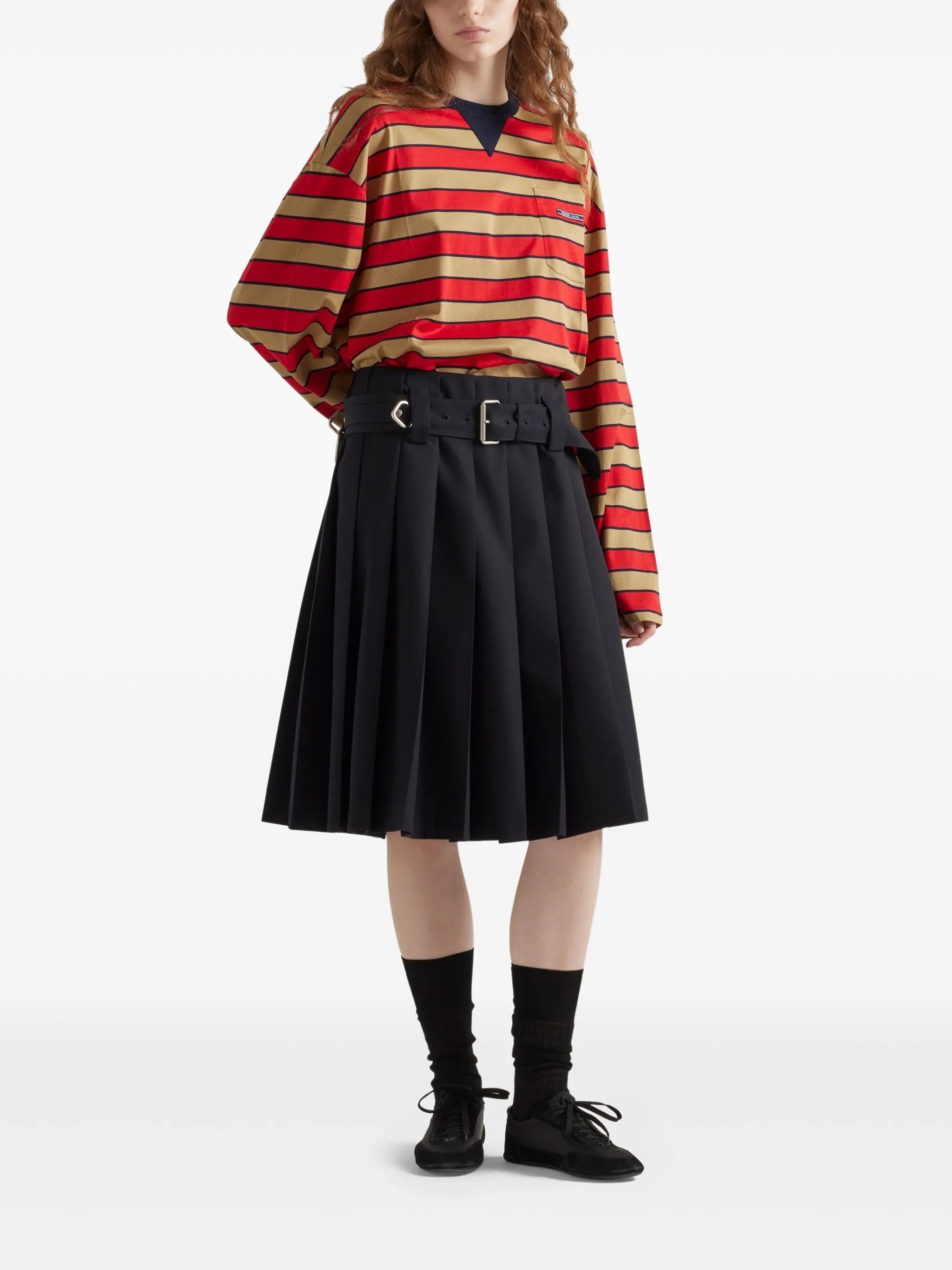 striped cotton T-shirt