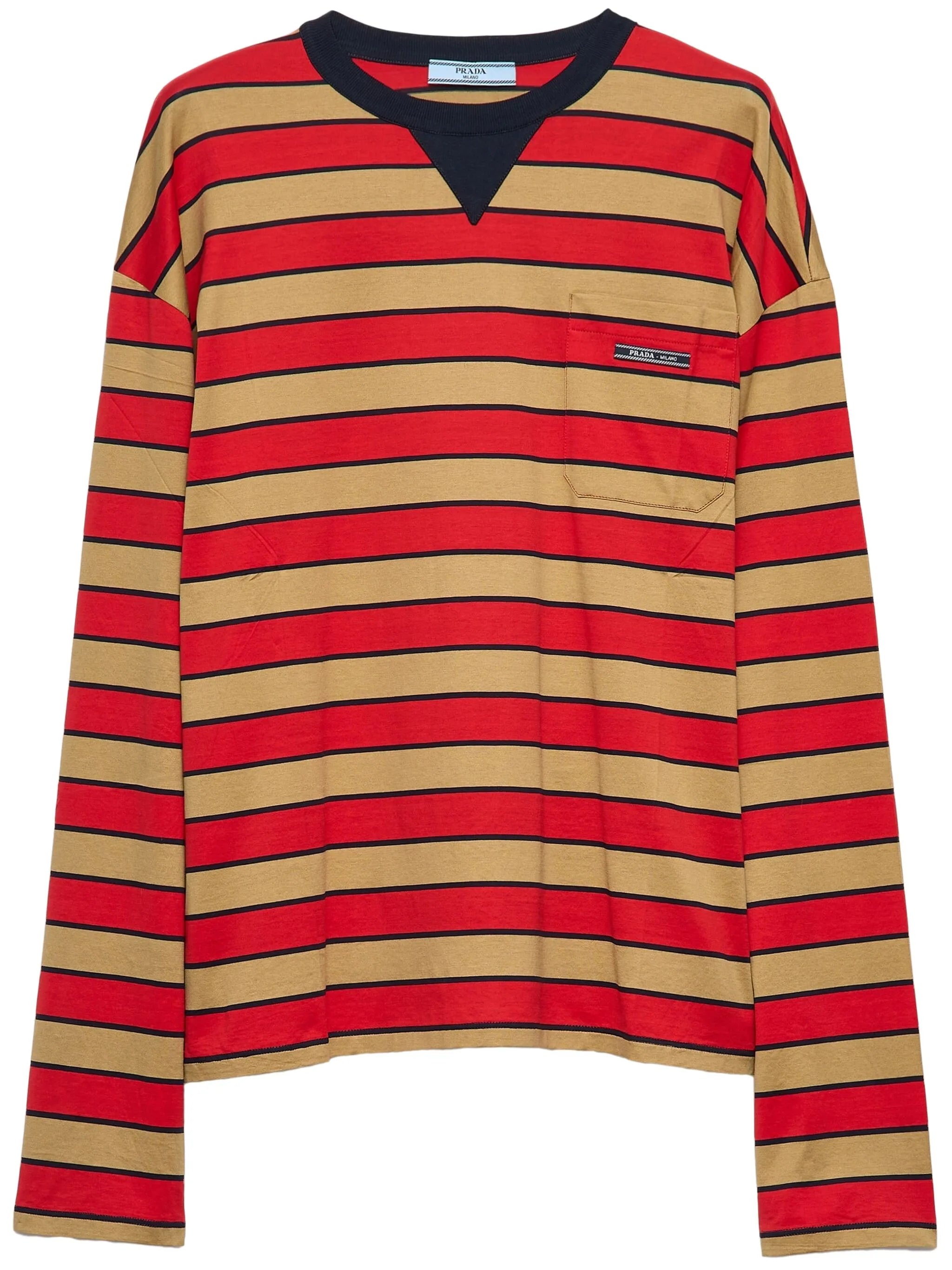 striped cotton T-shirt