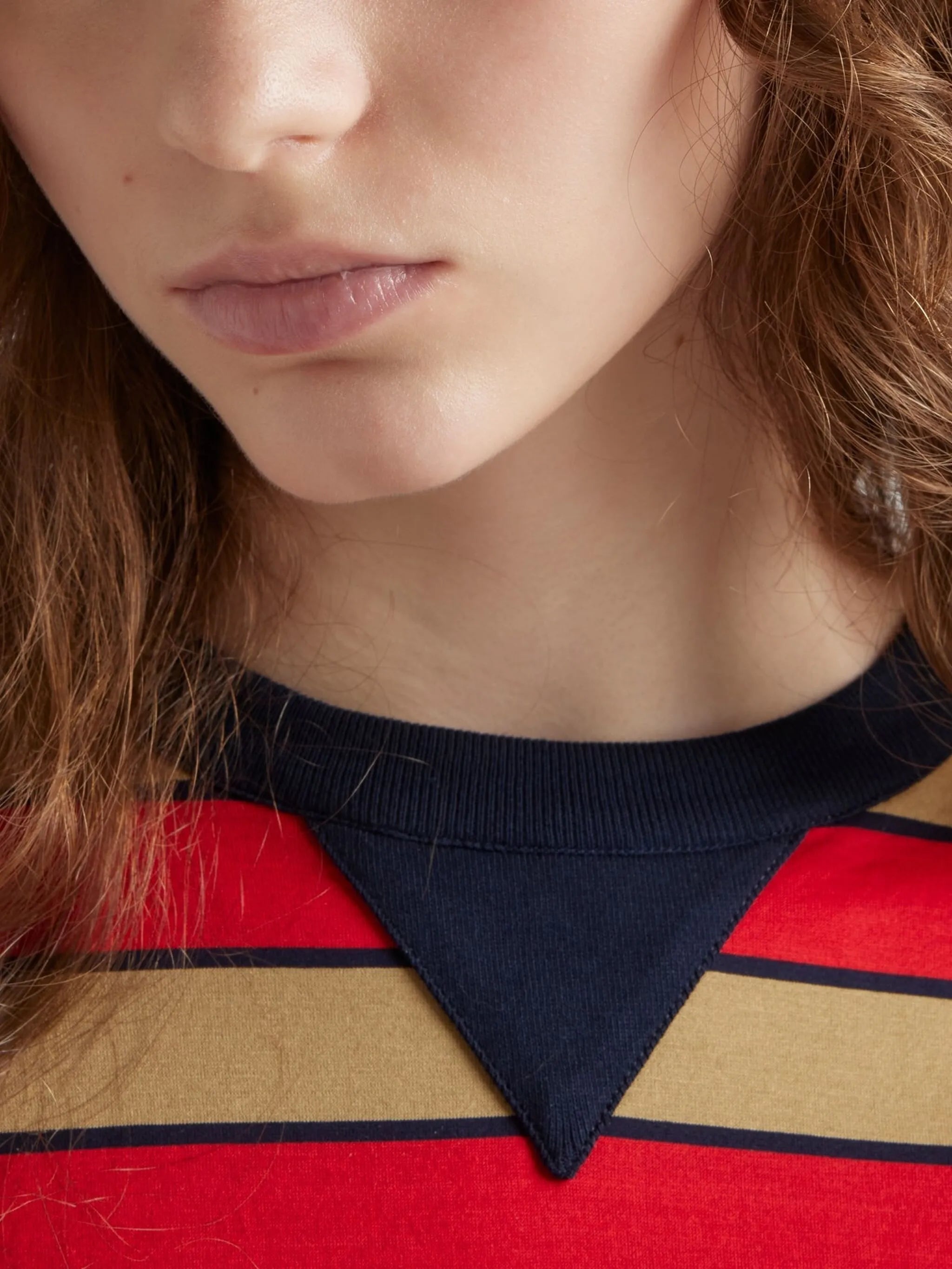 striped cotton T-shirt