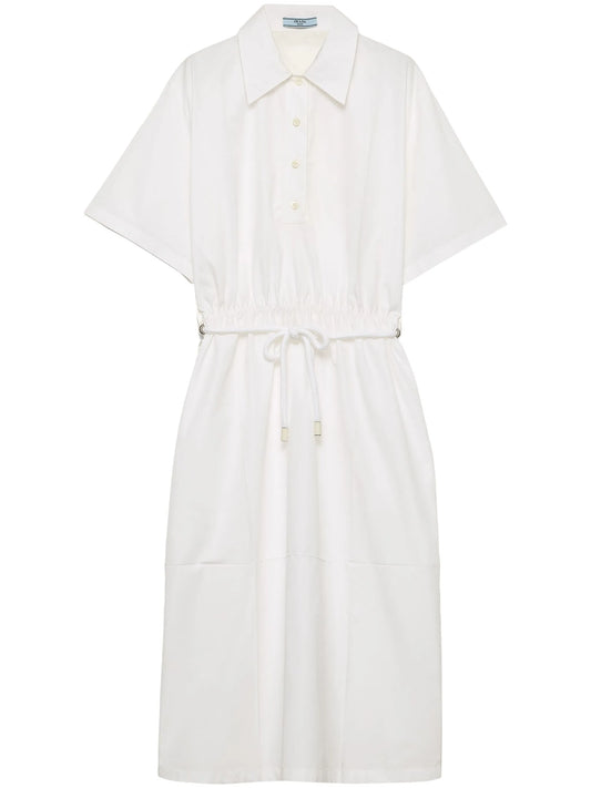 drawstring mini dress