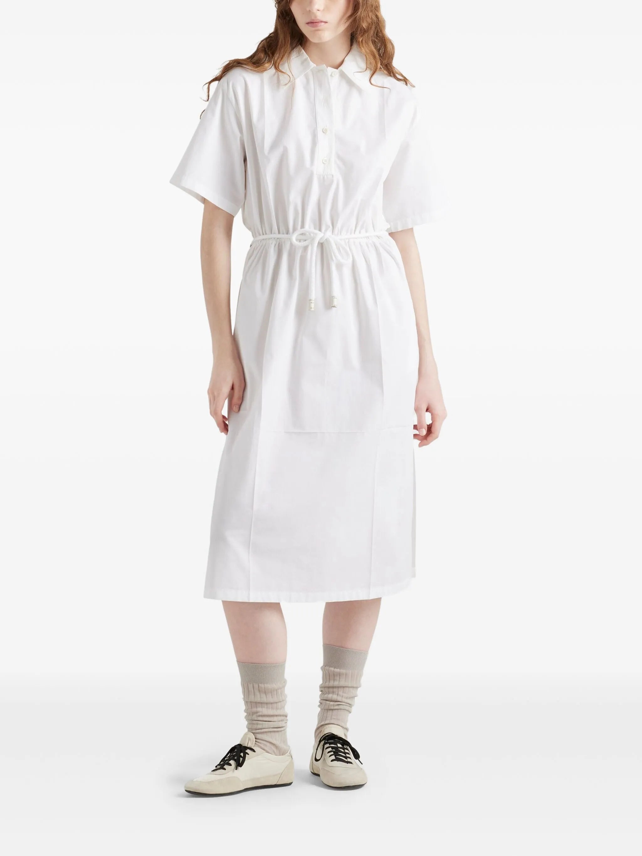 drawstring mini dress
