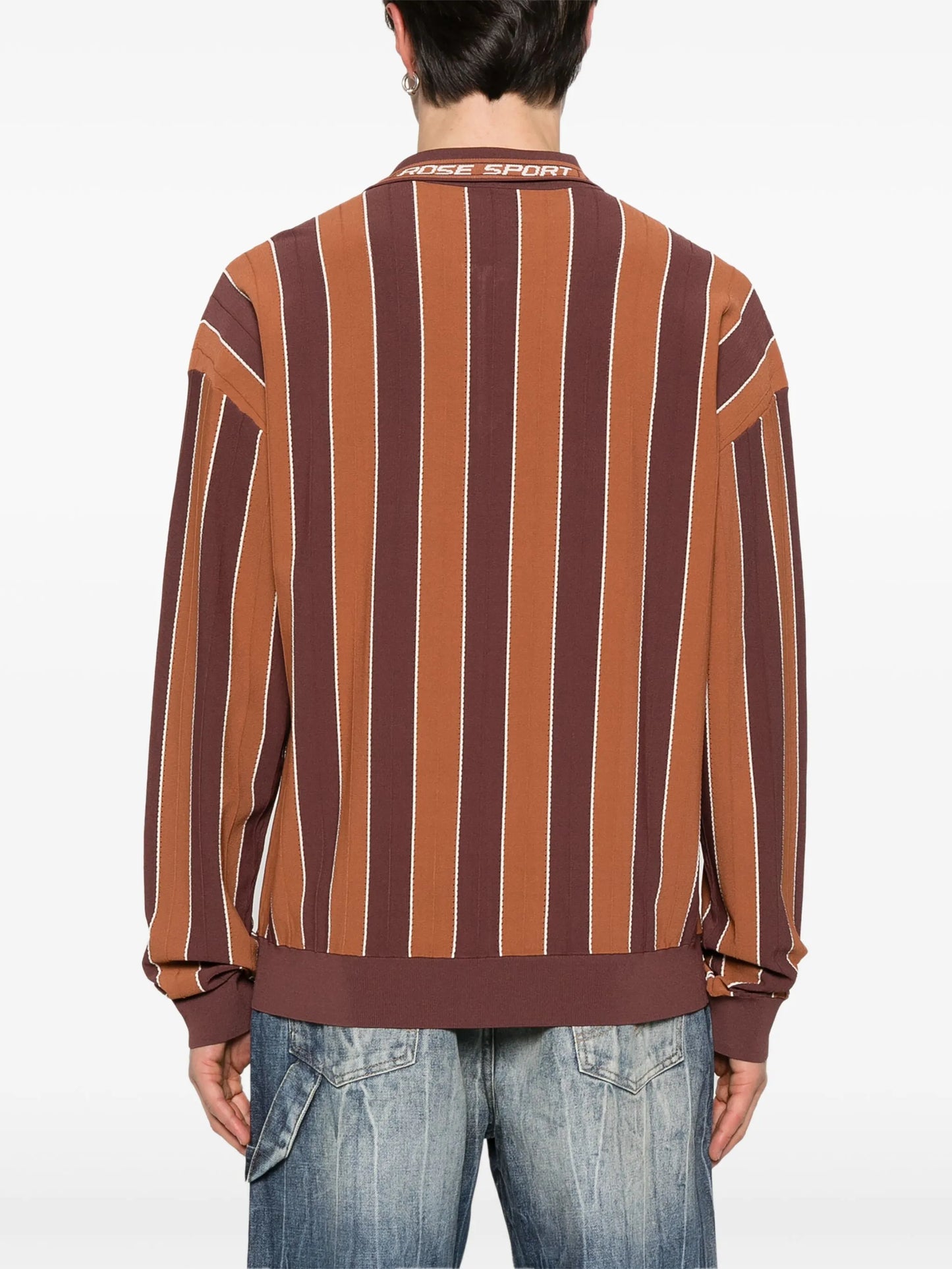 striped polo shirt