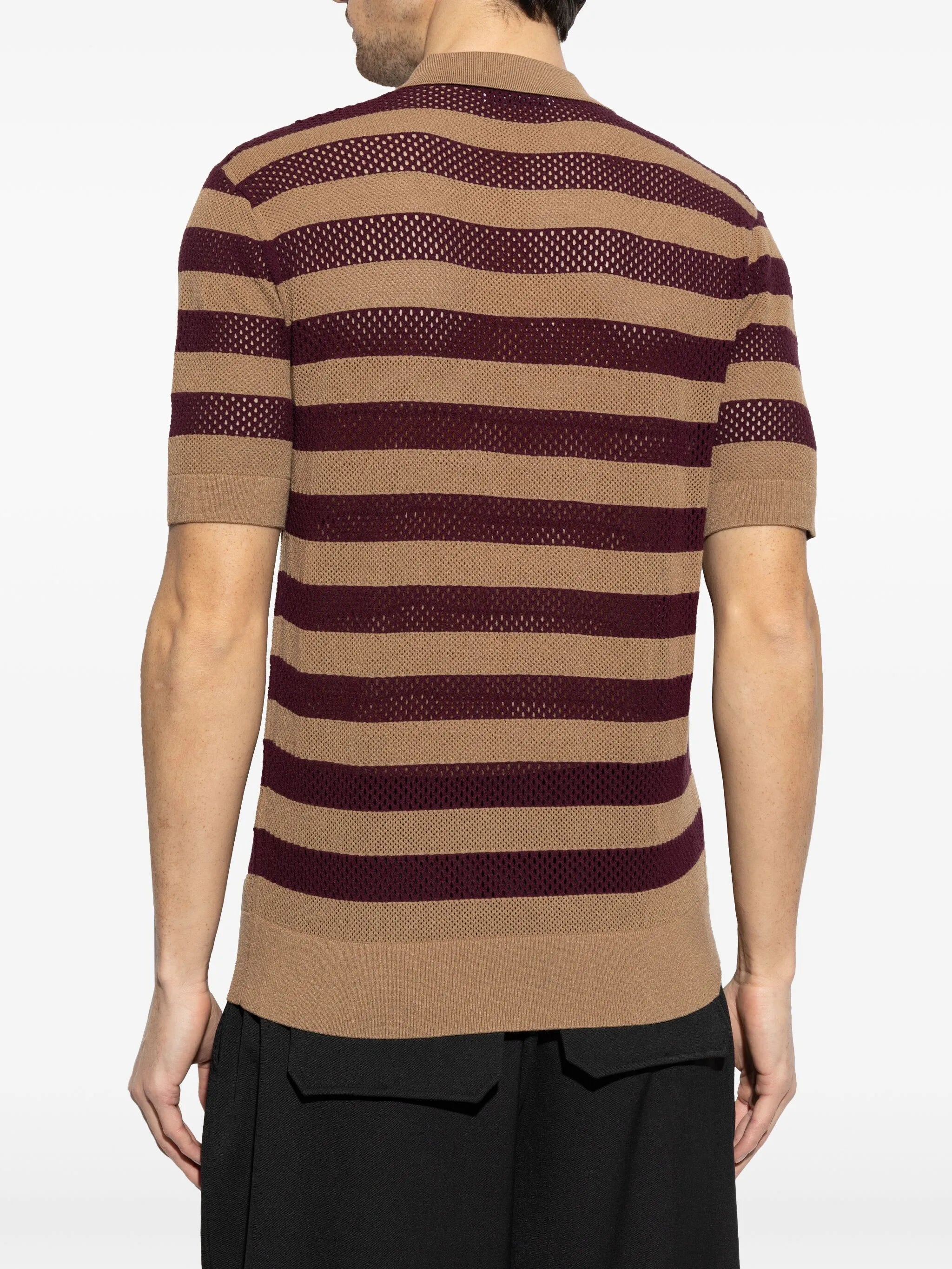striped polo shirt