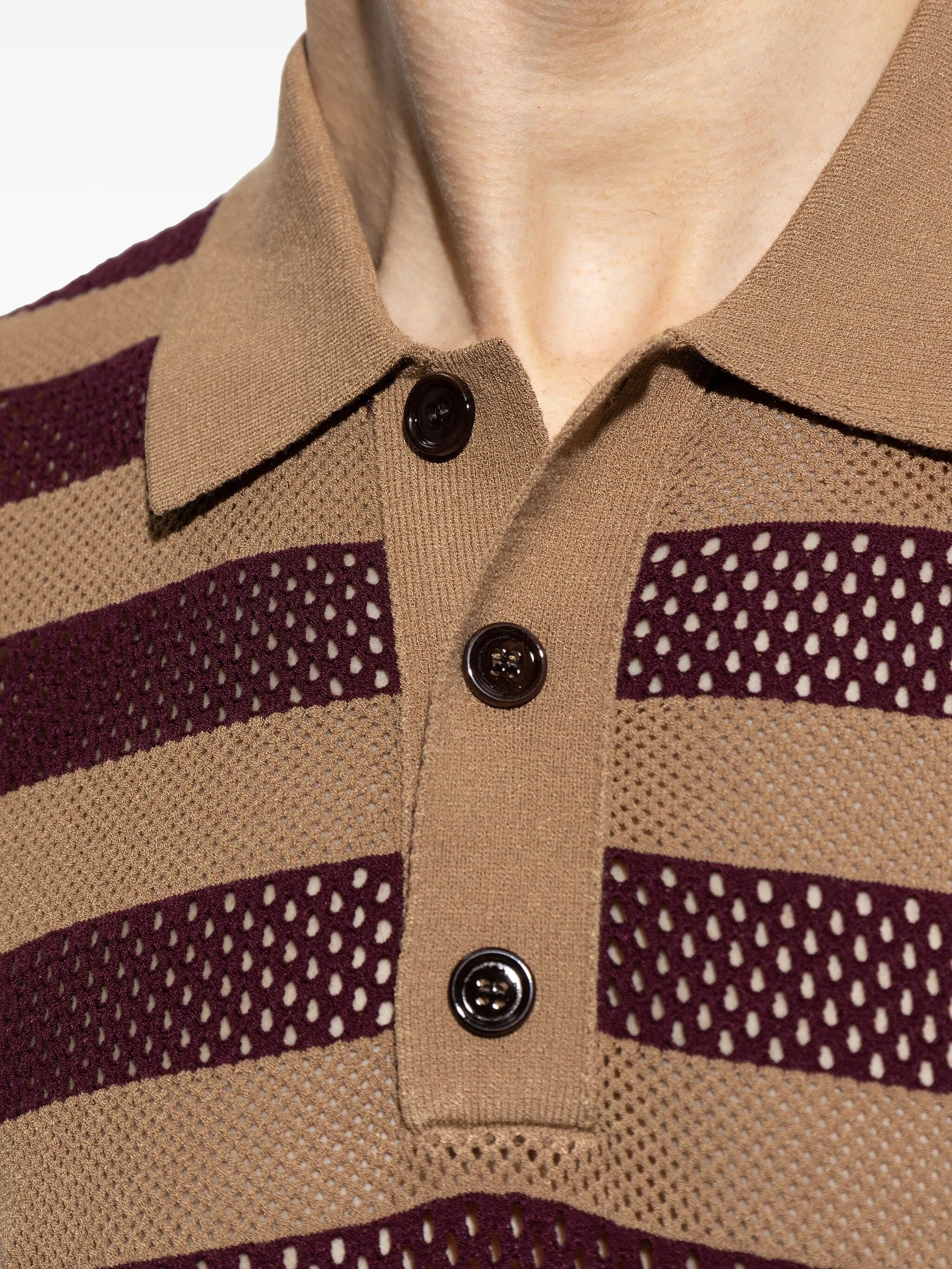 striped polo shirt