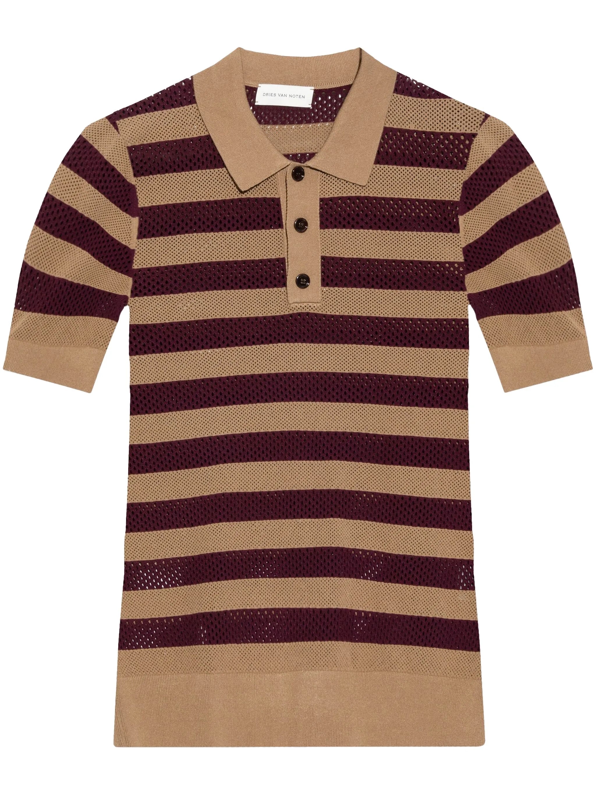 striped polo shirt