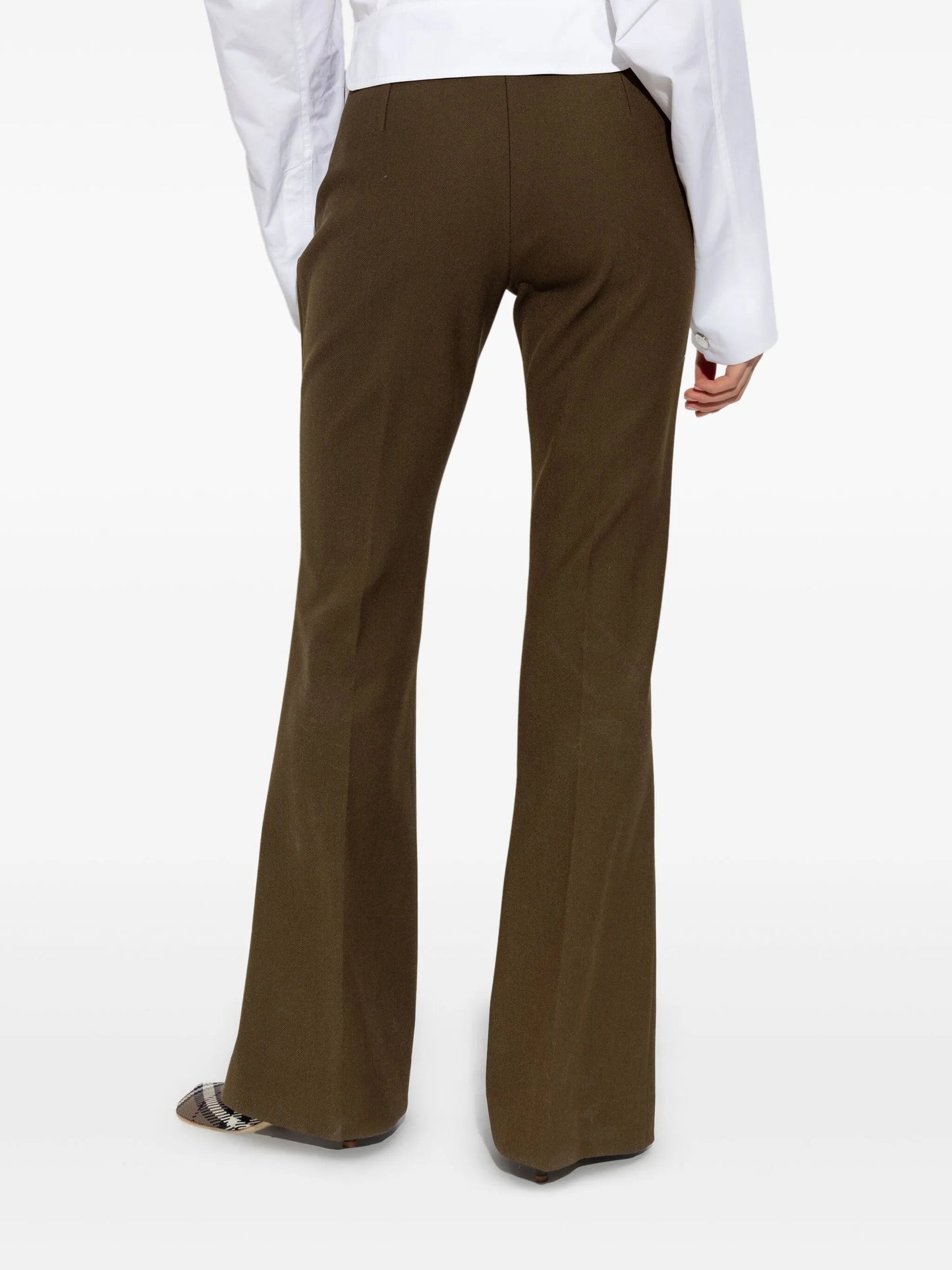 wool-blend trousers