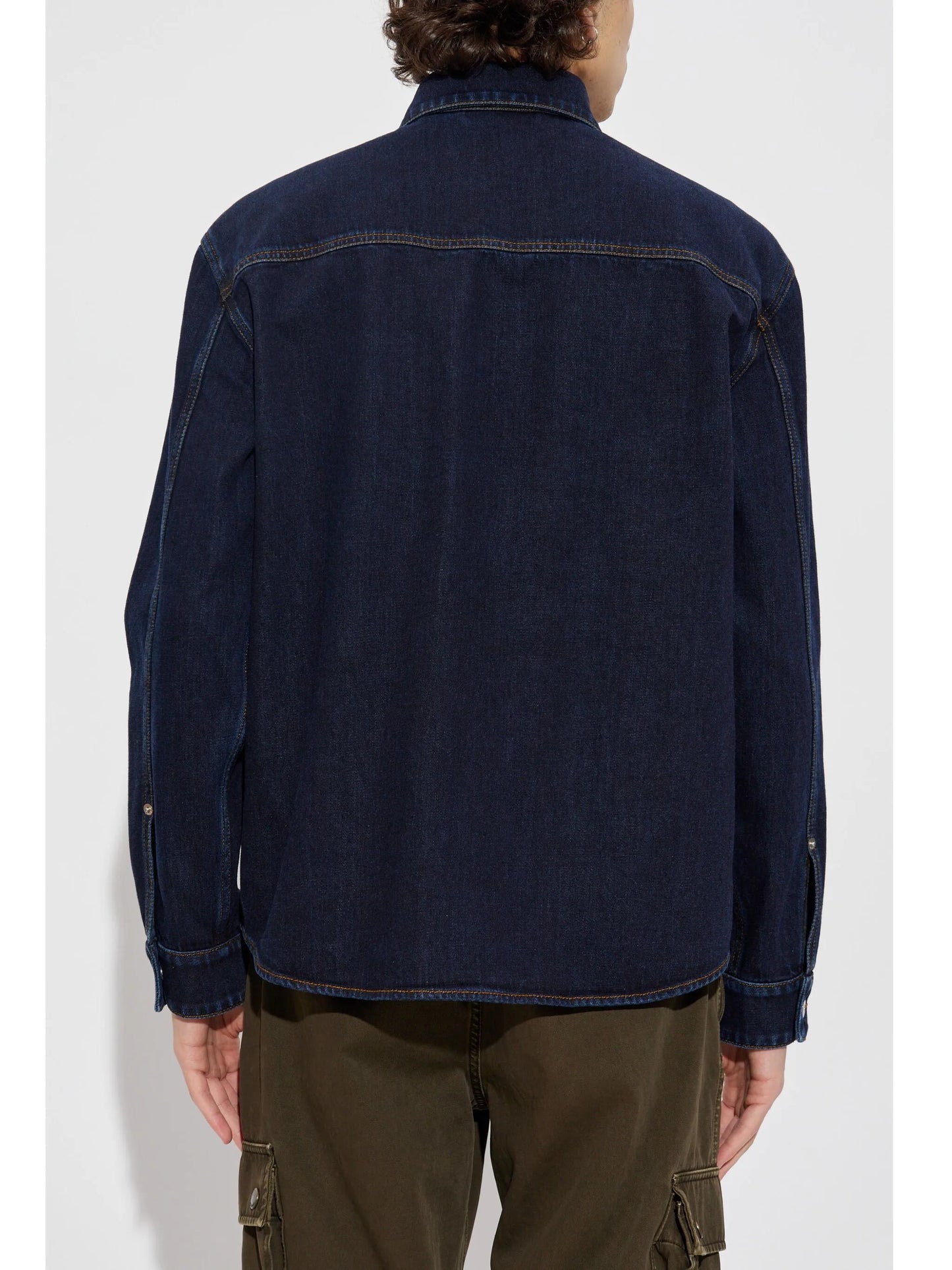 logo-embroidered shirt