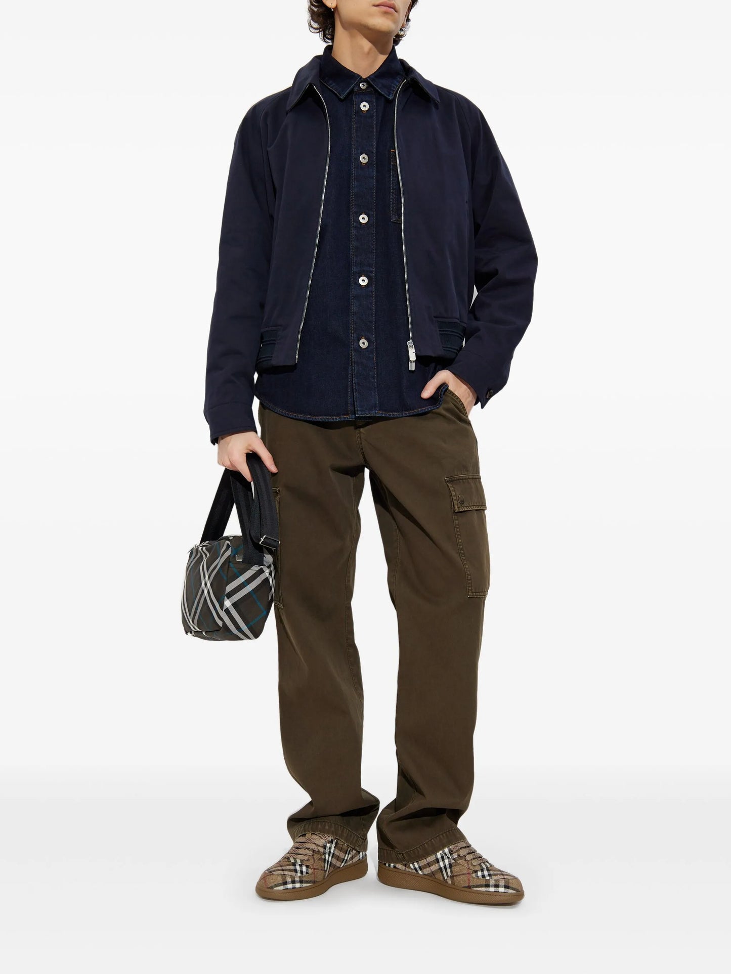 logo-embroidered shirt