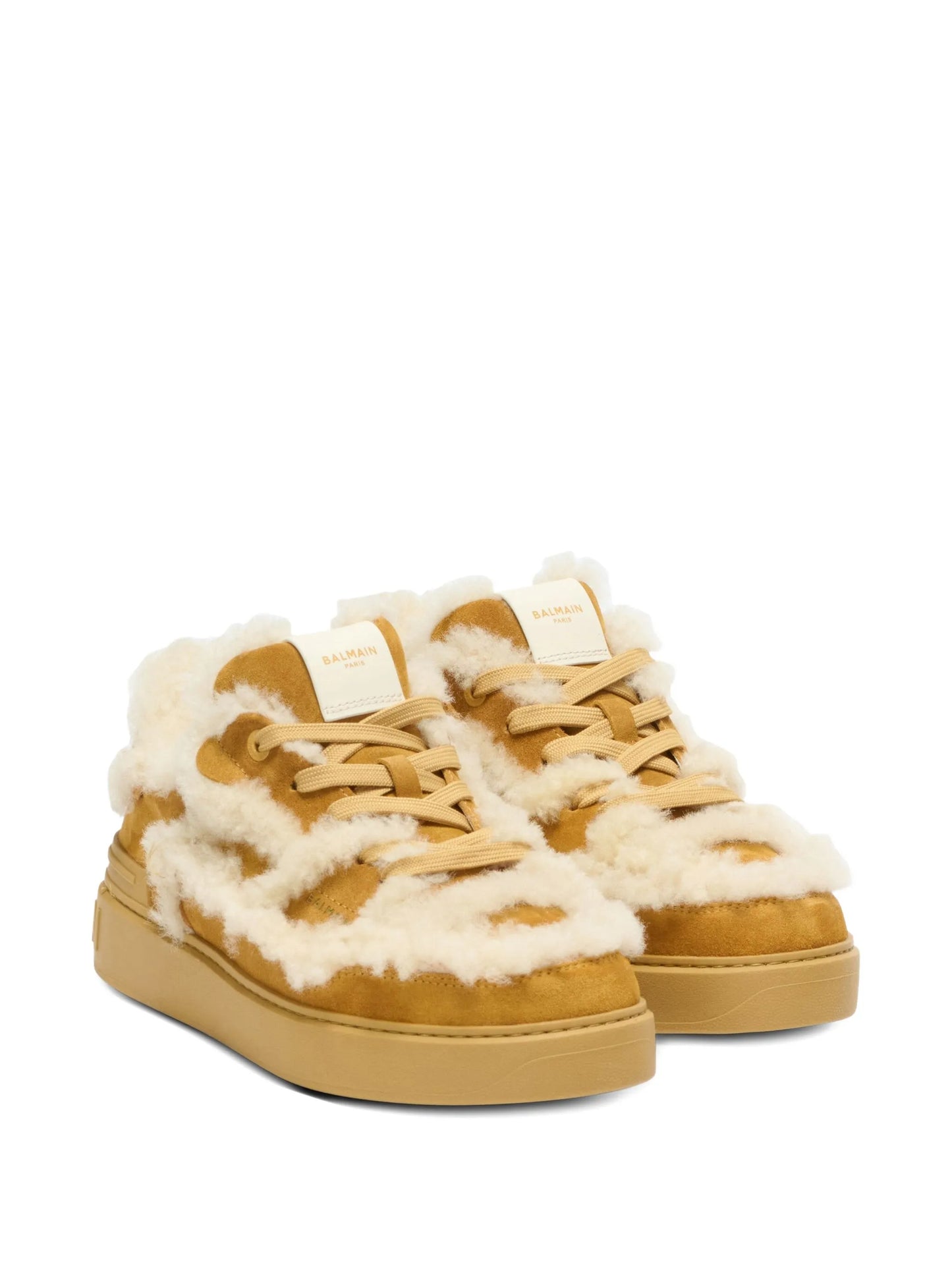 shearling suede sneakers